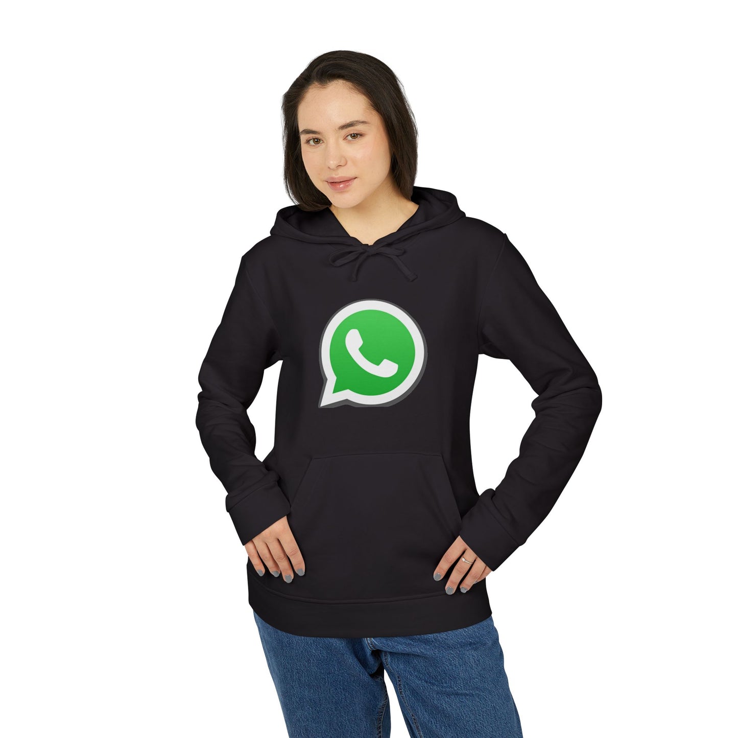 WhatsApp Logo Adidas Adult Hoodie