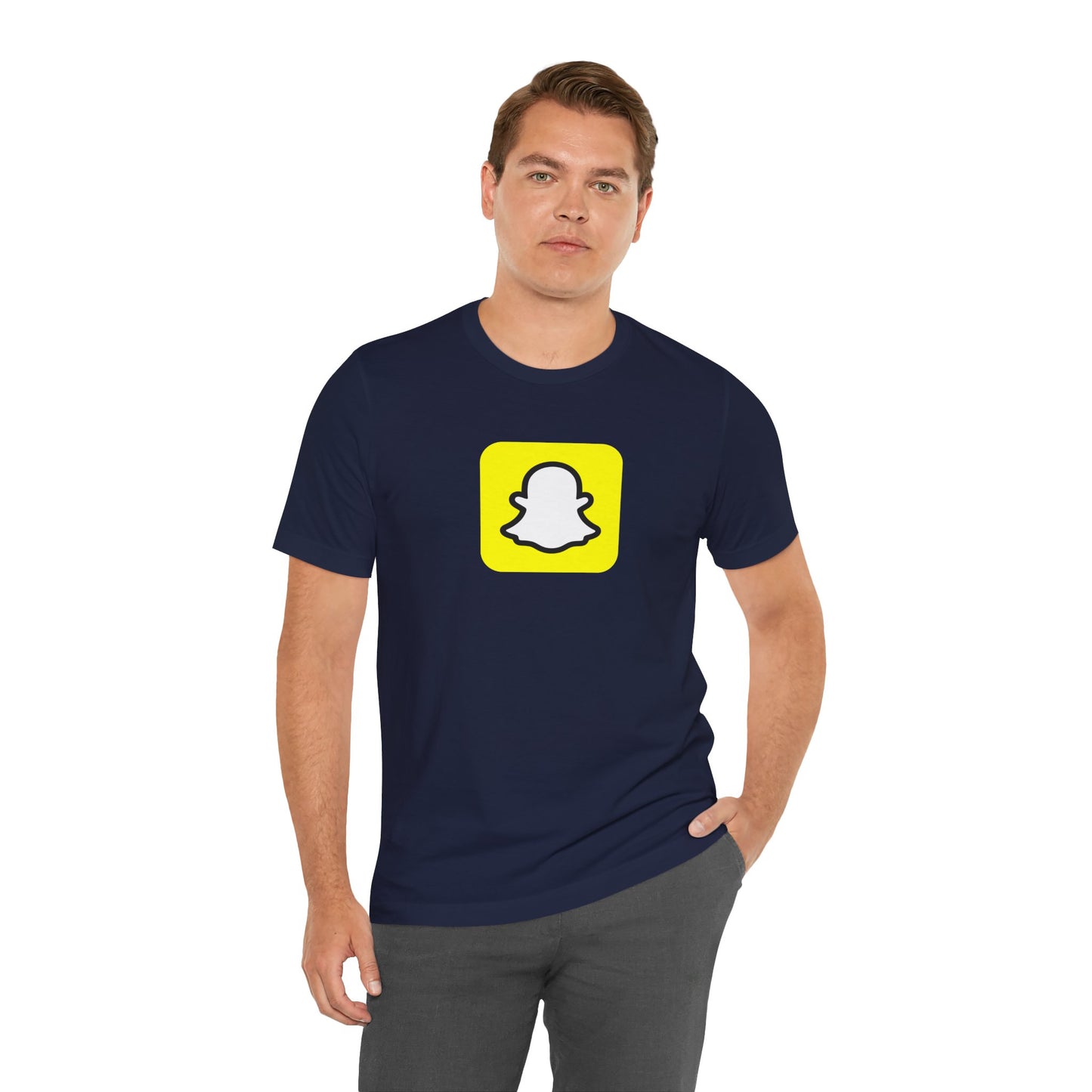 Snapchat Logo Adult T-Shirt