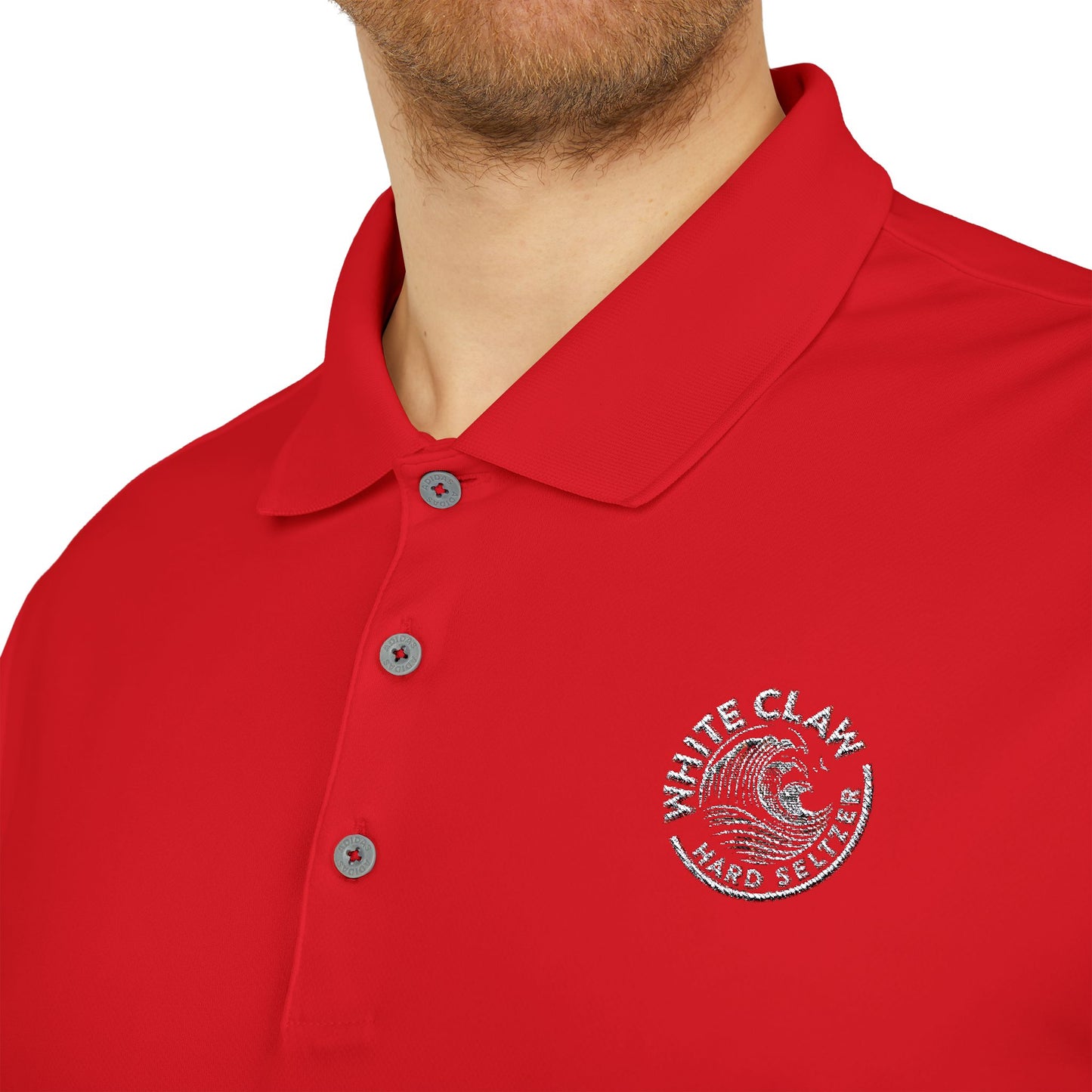 White Claw Logo Adidas Performance Polo