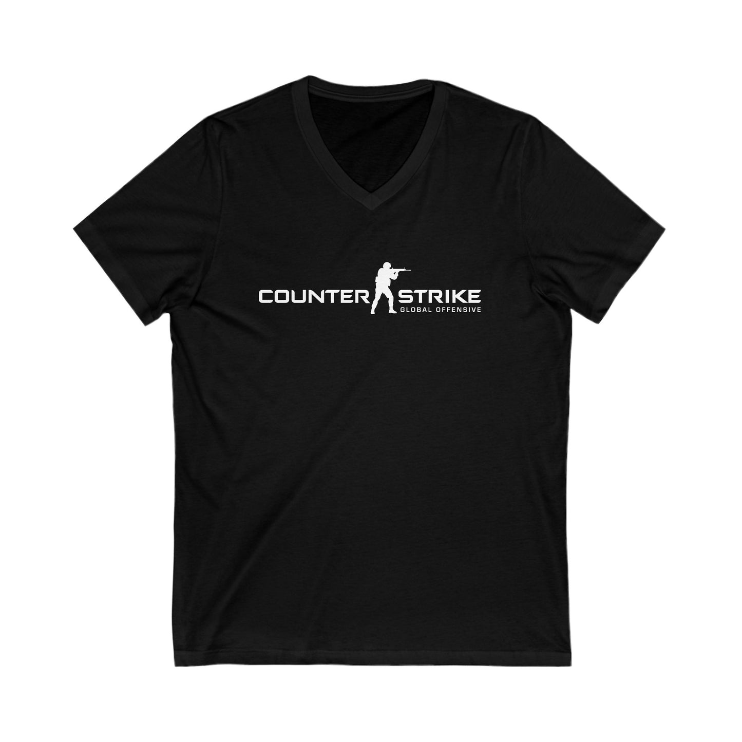 COUNTER STRIKE-Global Defensive Adult V-Neck T-Shirt