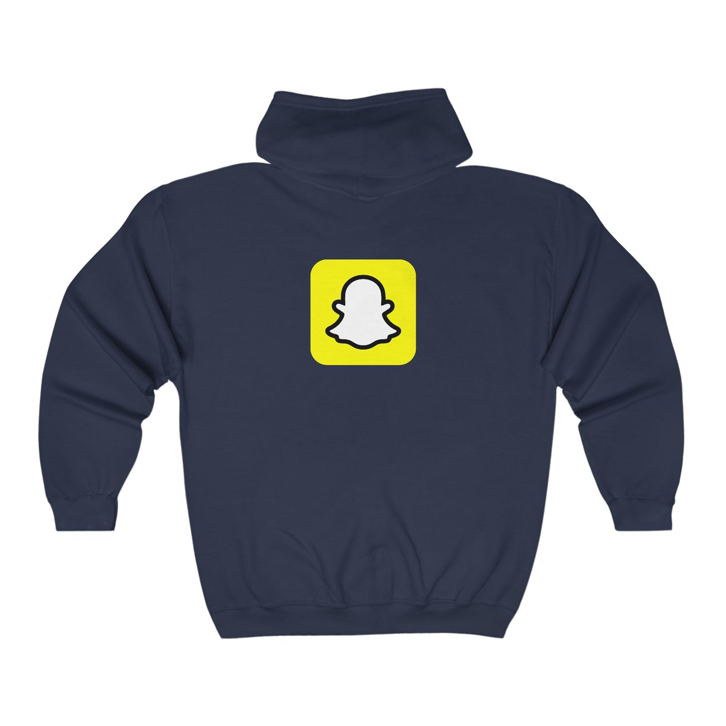 Snapchat Logo Adult Zip-Up Hoodie