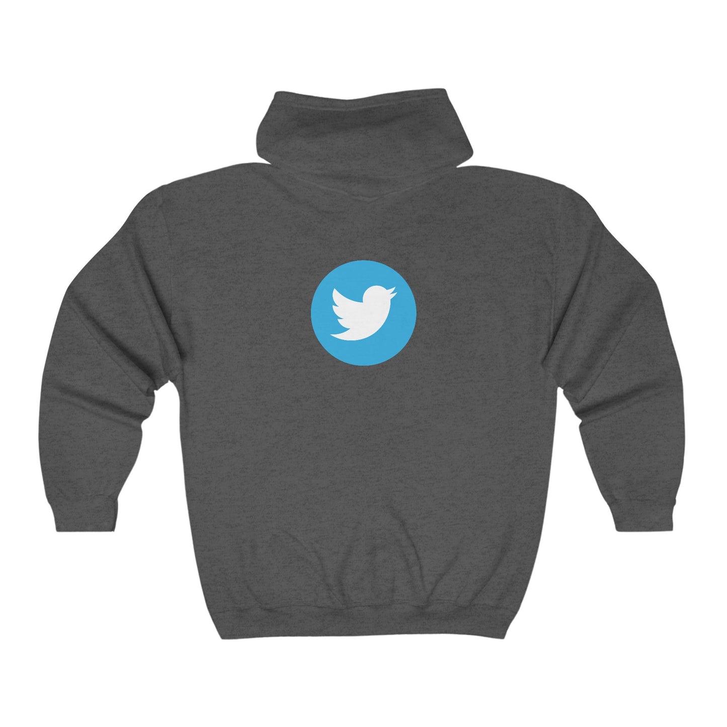 Twitter Logo Adult Zip-Up Hoodie