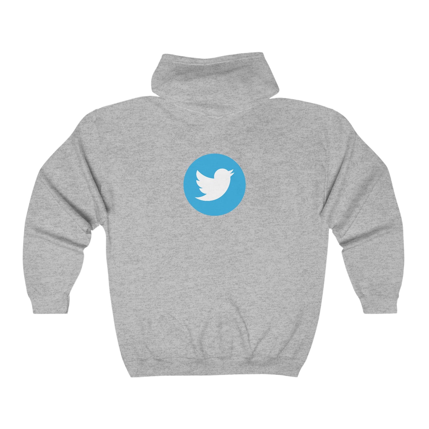 Twitter Logo Adult Zip-Up Hoodie