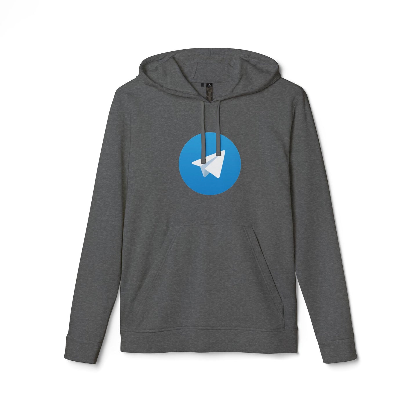 Telegram Logo Adidas Adult Hoodie