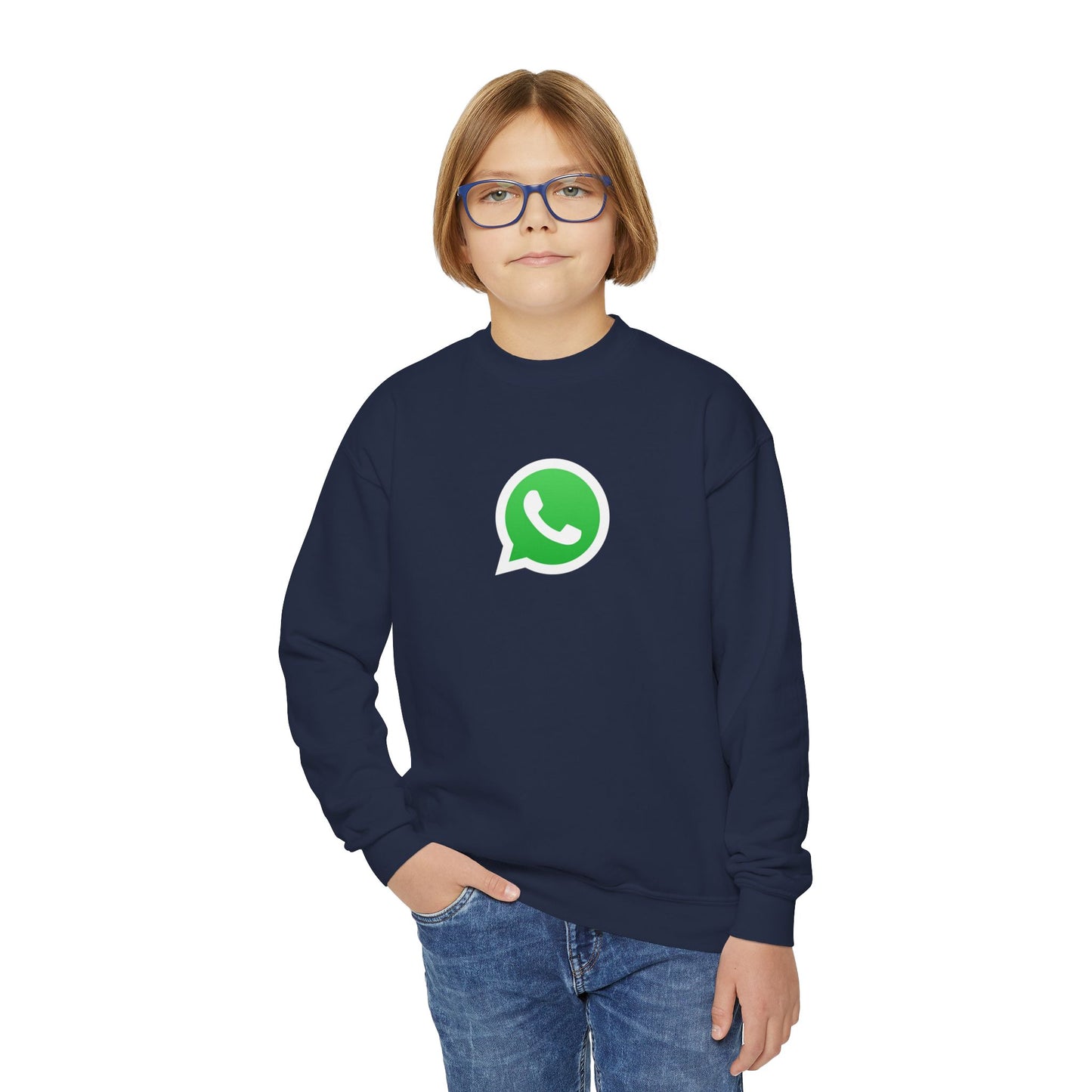 WhatsApp Logo Youth Sweatshirt