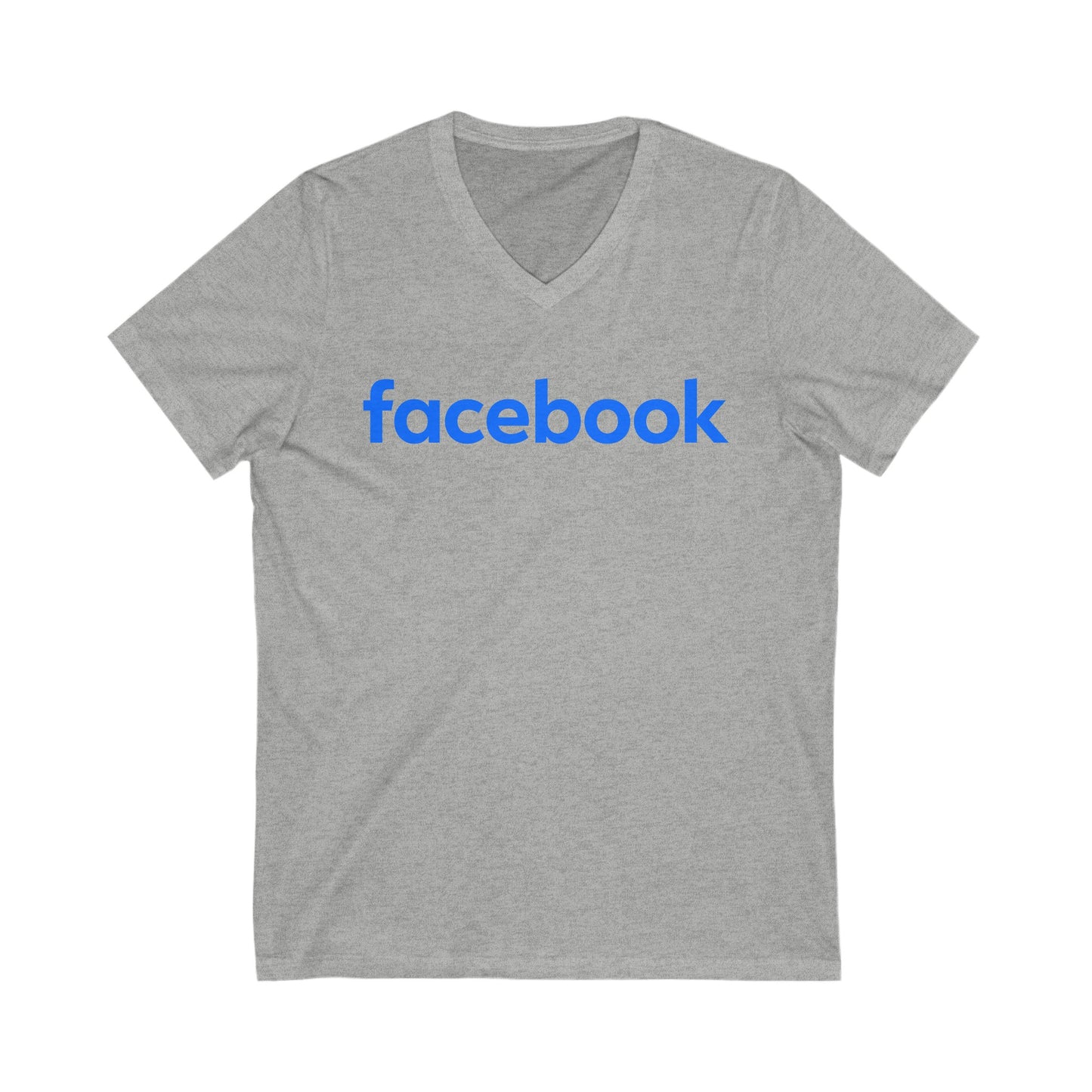 Facebook Logo Adult V-Neck T-Shirt