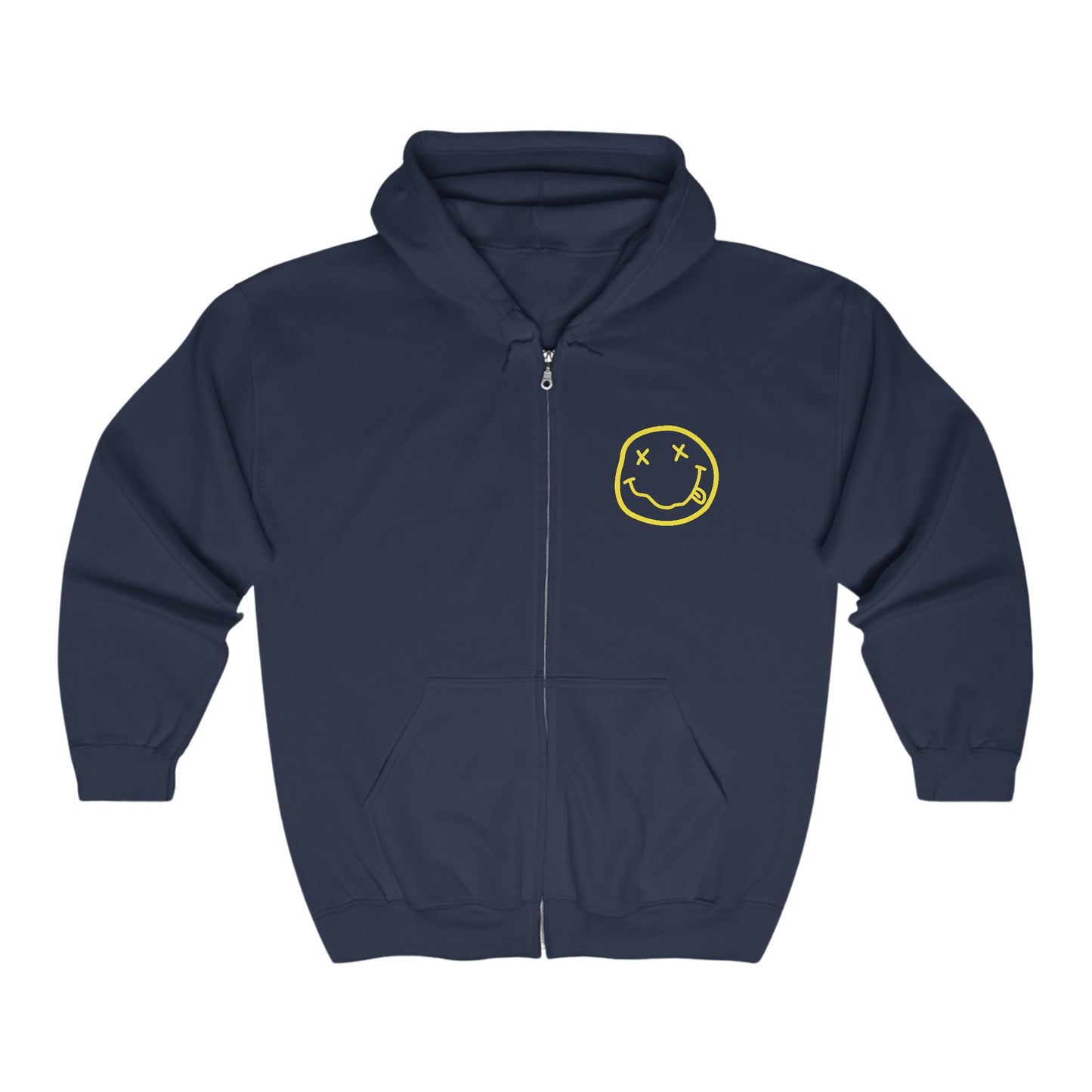 Nirvana Logo Adult Zip-Up Hoodie