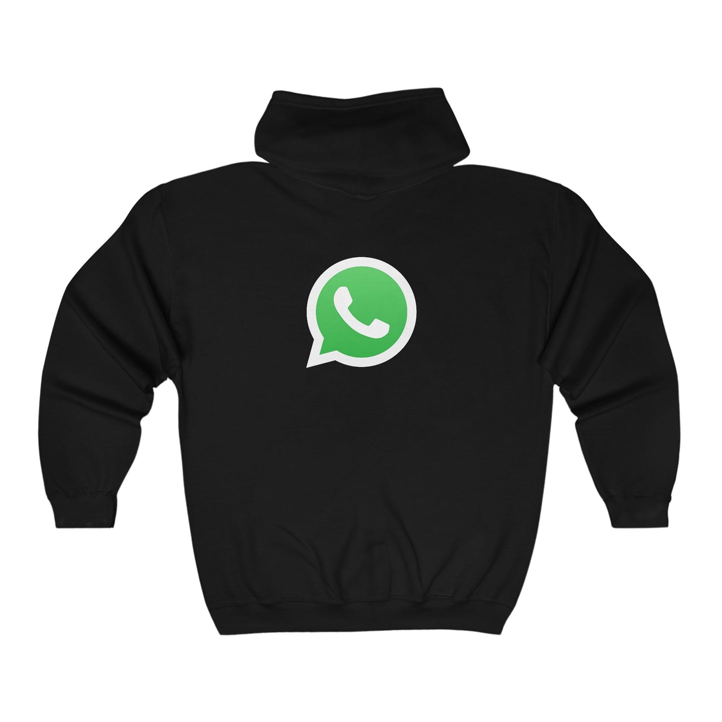 WhatsApp Logo Adult Zip-Up Hoodie