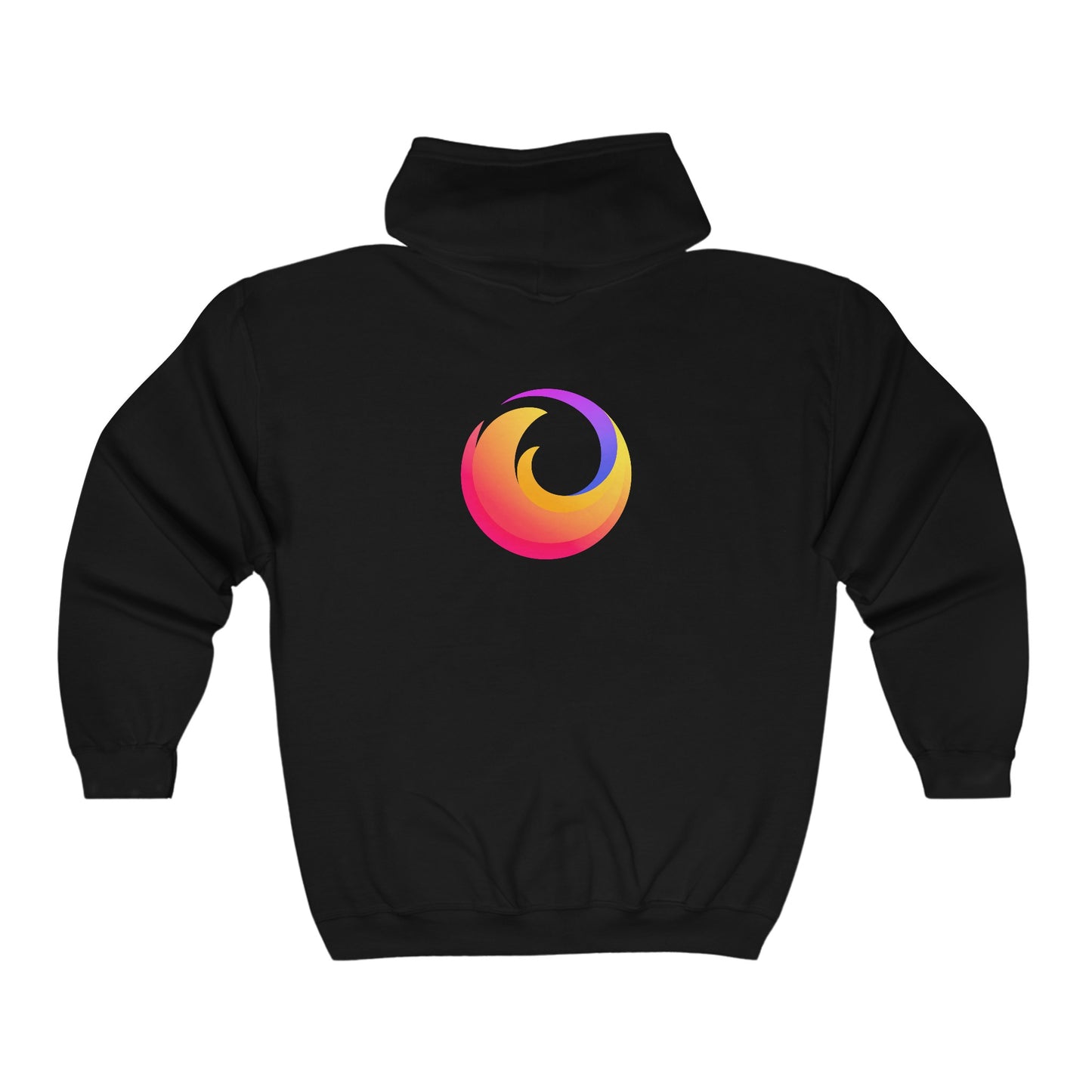 Firefox Logo Adult Zip-Up Hoodie