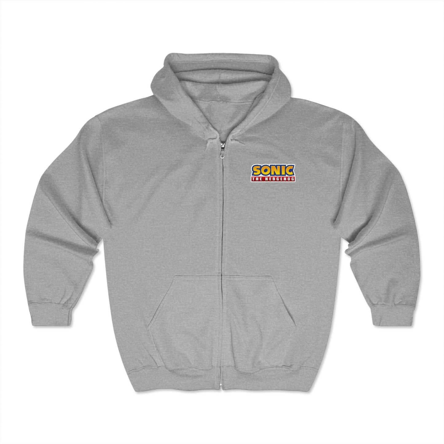 SONIC-The Hedgehog Adult Zip-Up Hoodie