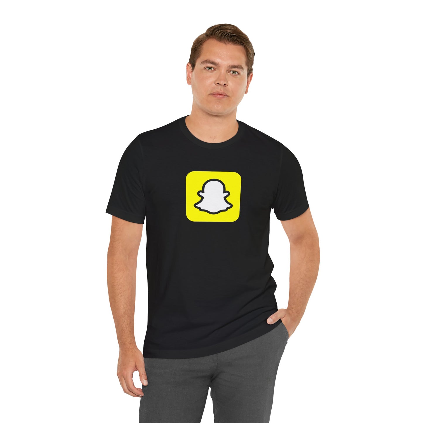 Snapchat Logo Adult T-Shirt