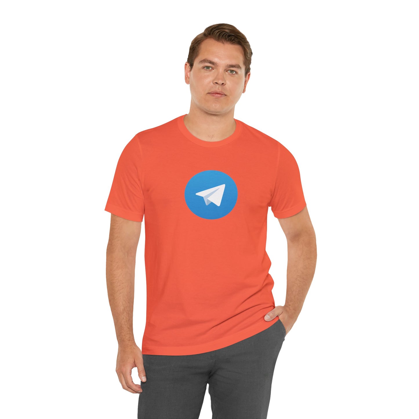 Telegram Logo Adult T-Shirt