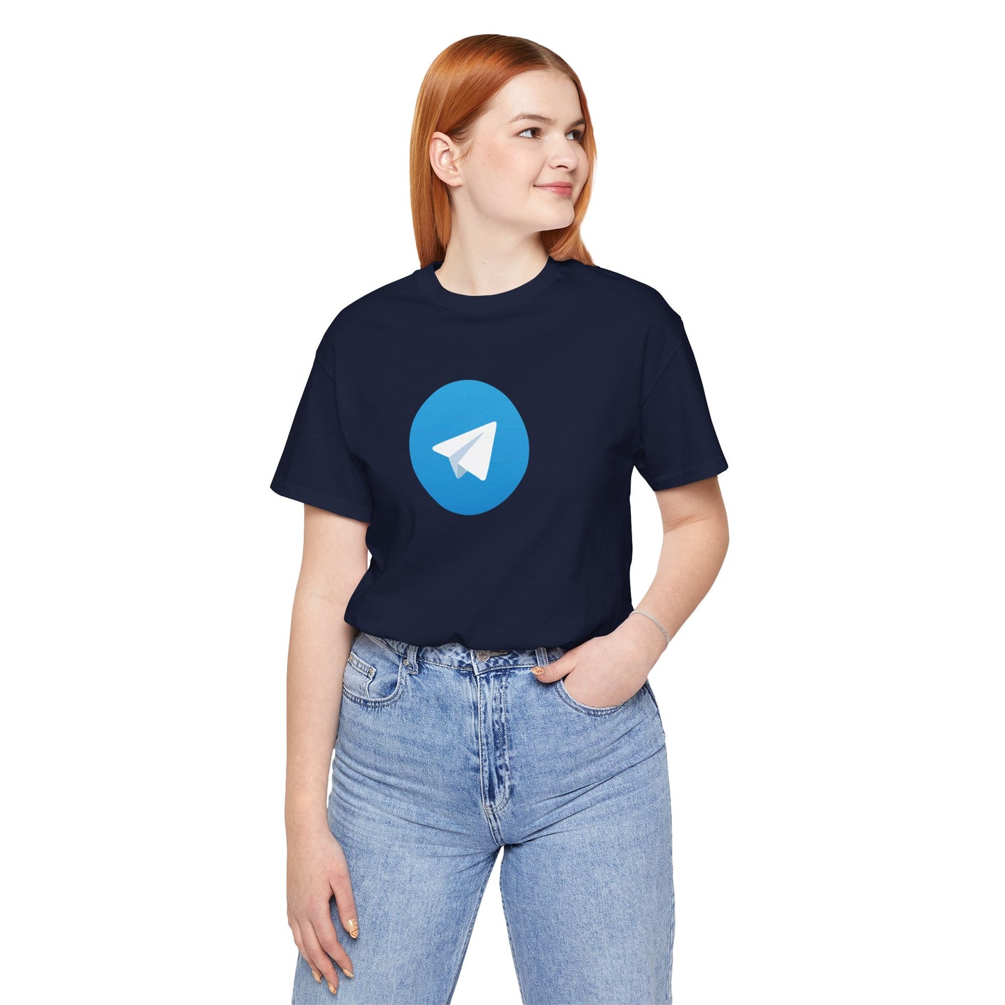 Telegram Logo Adult T-Shirt