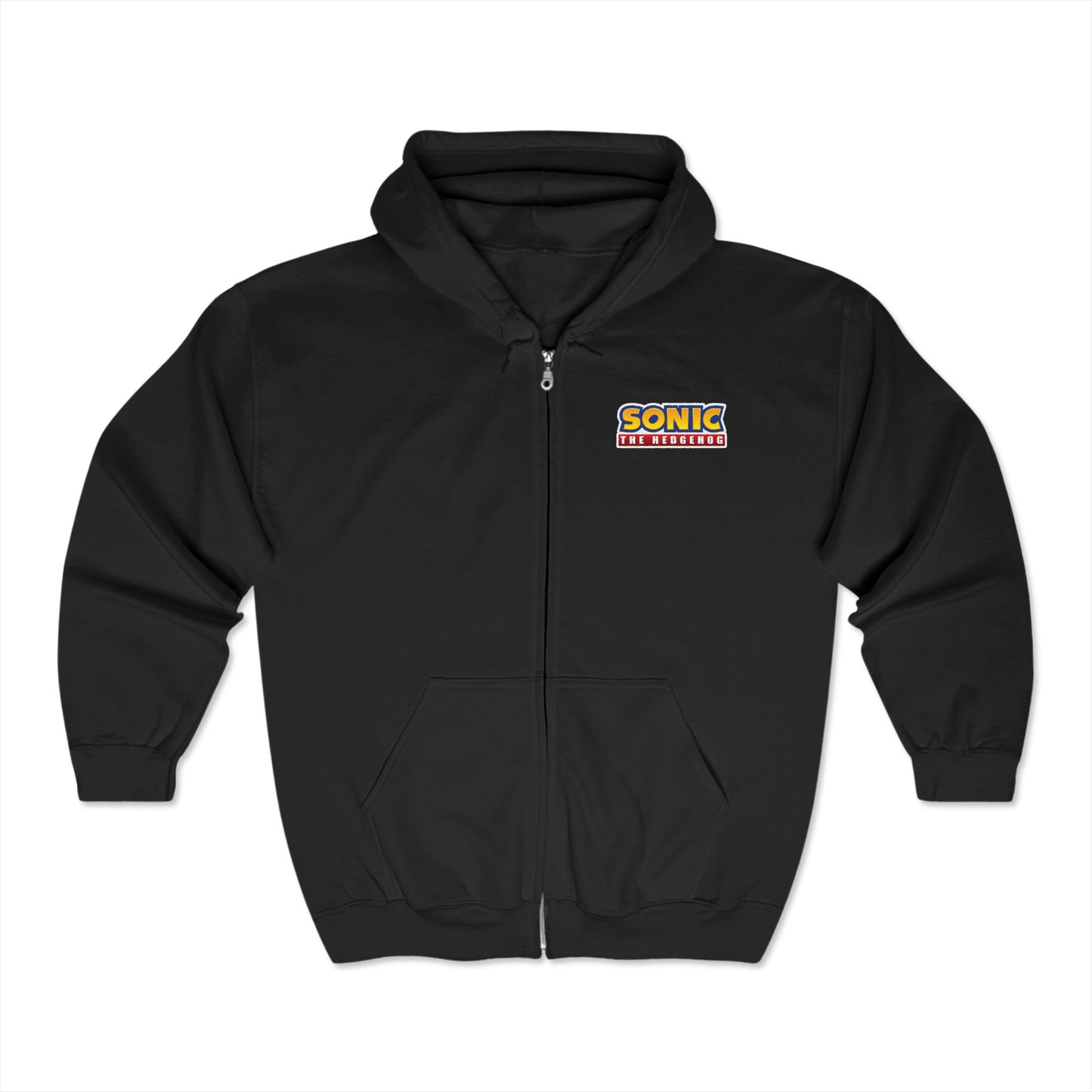 SONIC-The Hedgehog Adult Zip-Up Hoodie