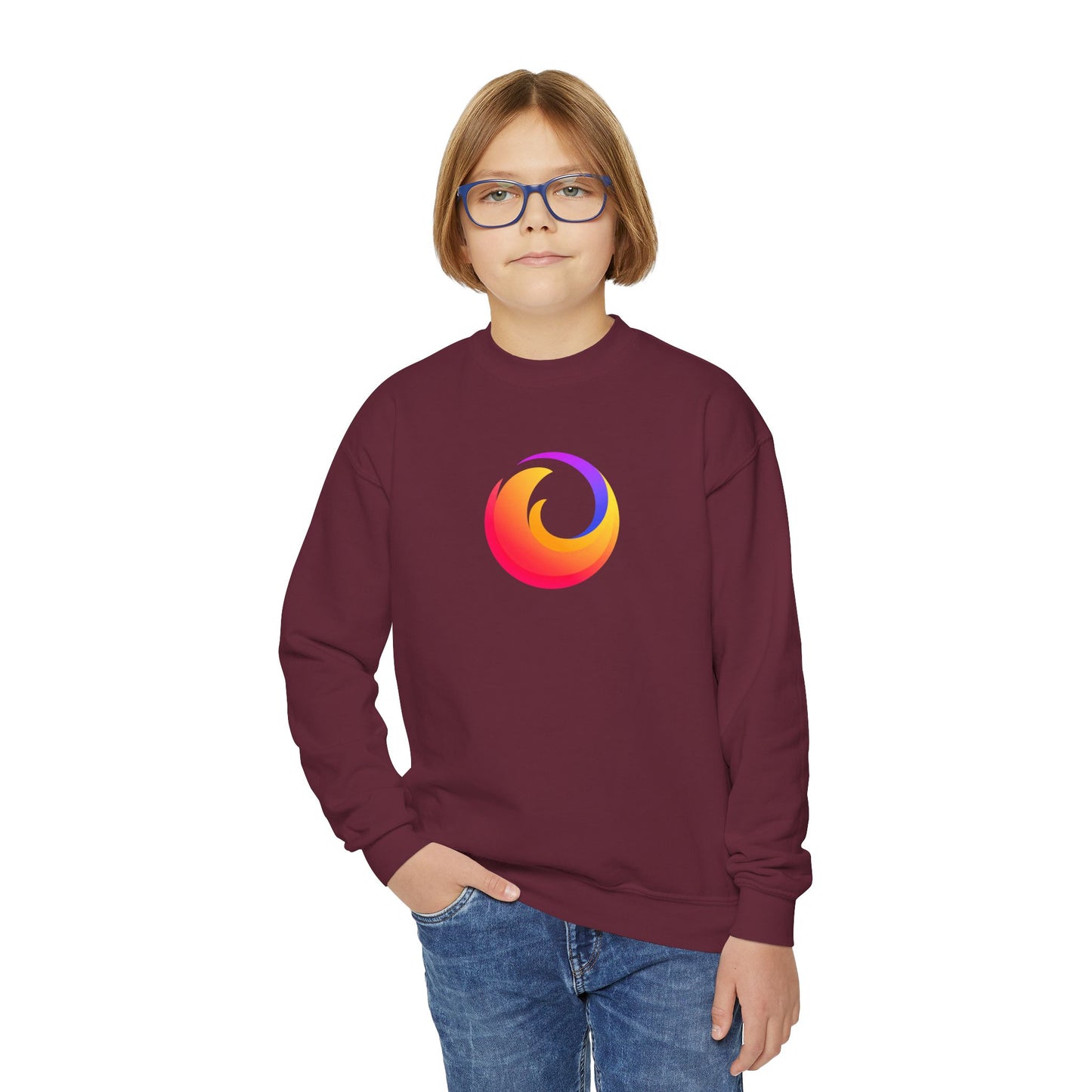 Firefox Logo Youth Sweatshirt