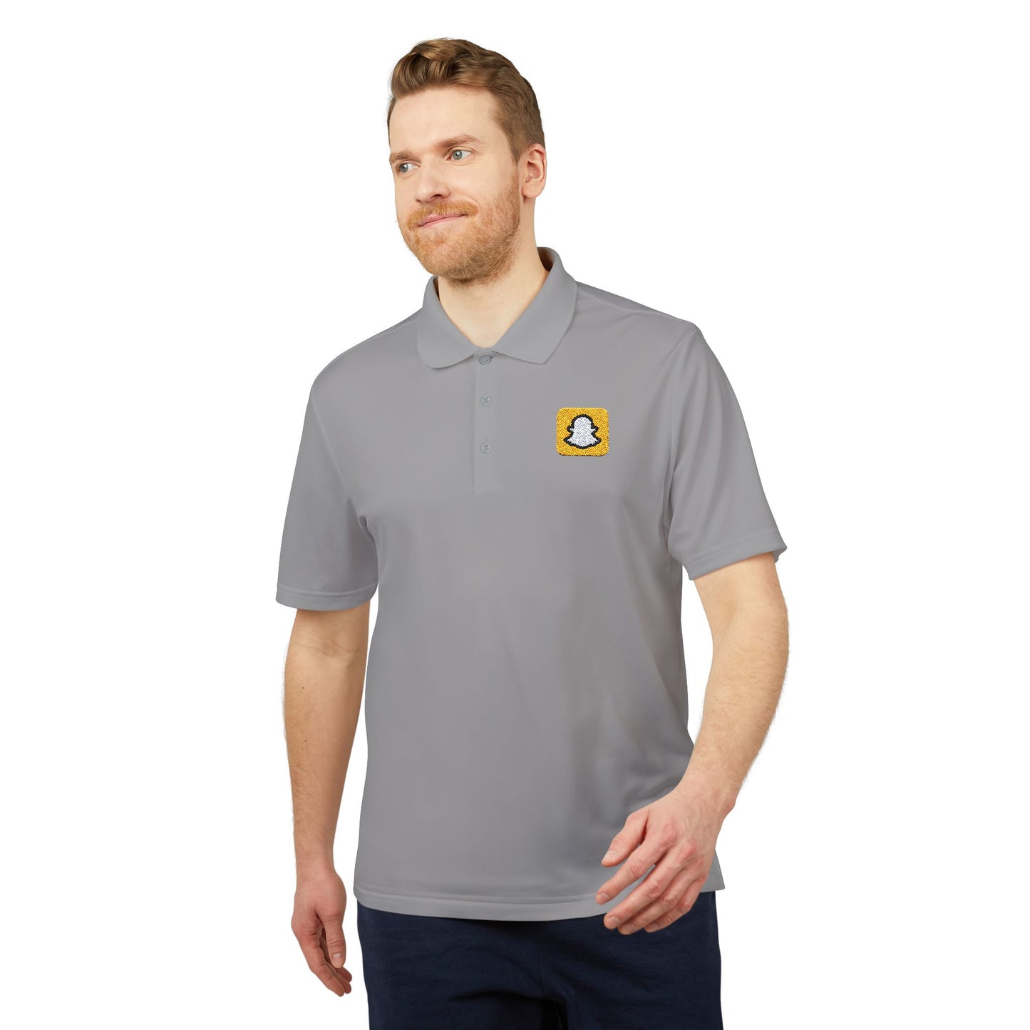 Snapchat Logo Adidas Performance Polo