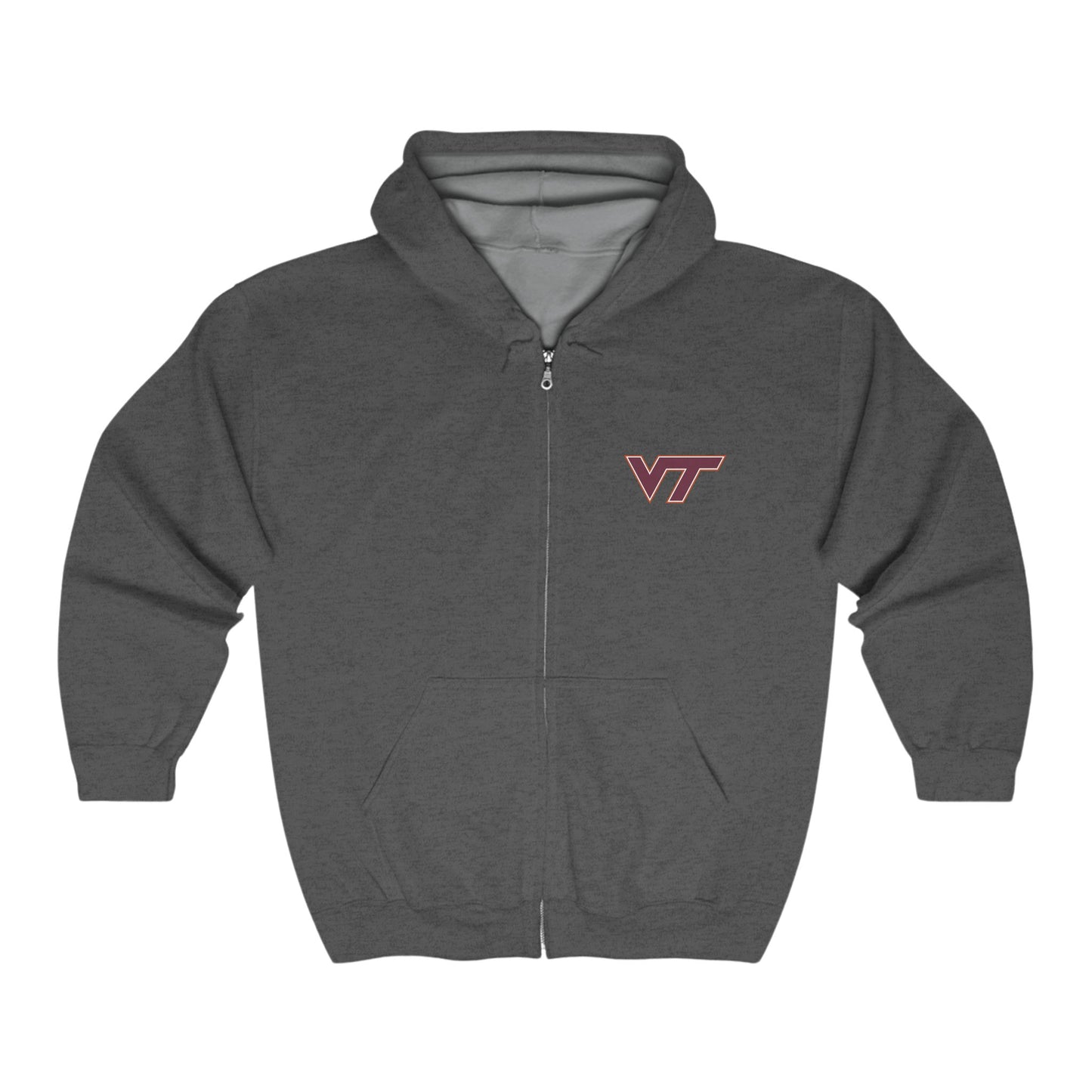 Virginia Tech Hokies Adult Zip-Up Hoodie