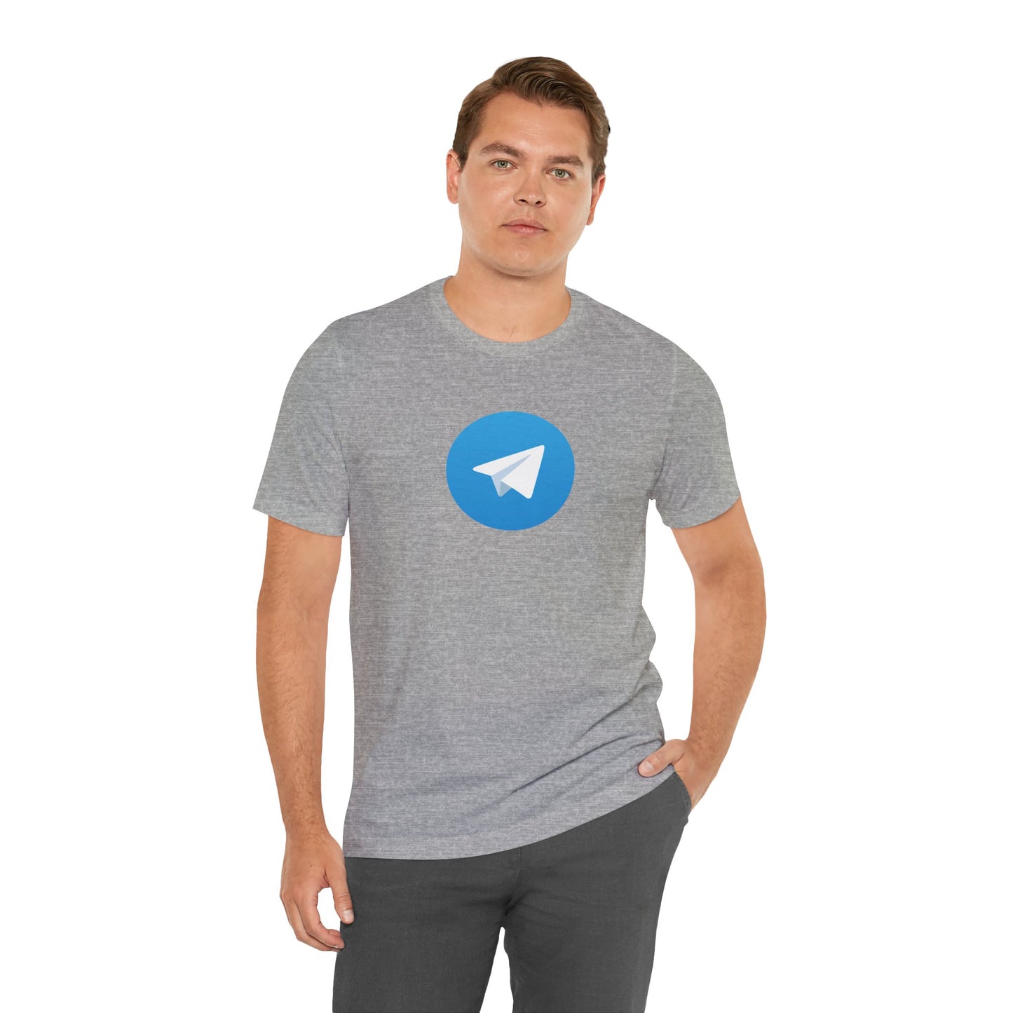 Telegram Logo Adult T-Shirt