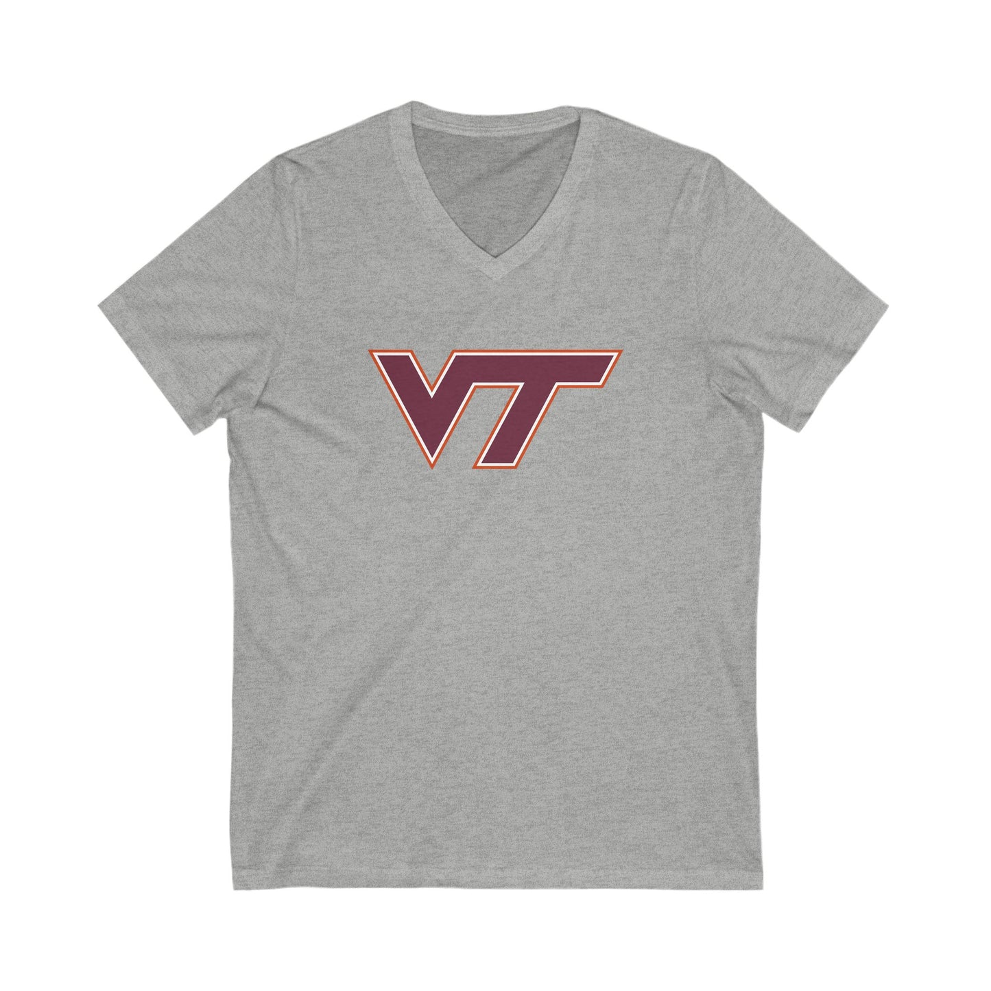 Virginia Tech Hokies Adult V-Neck T-Shirt