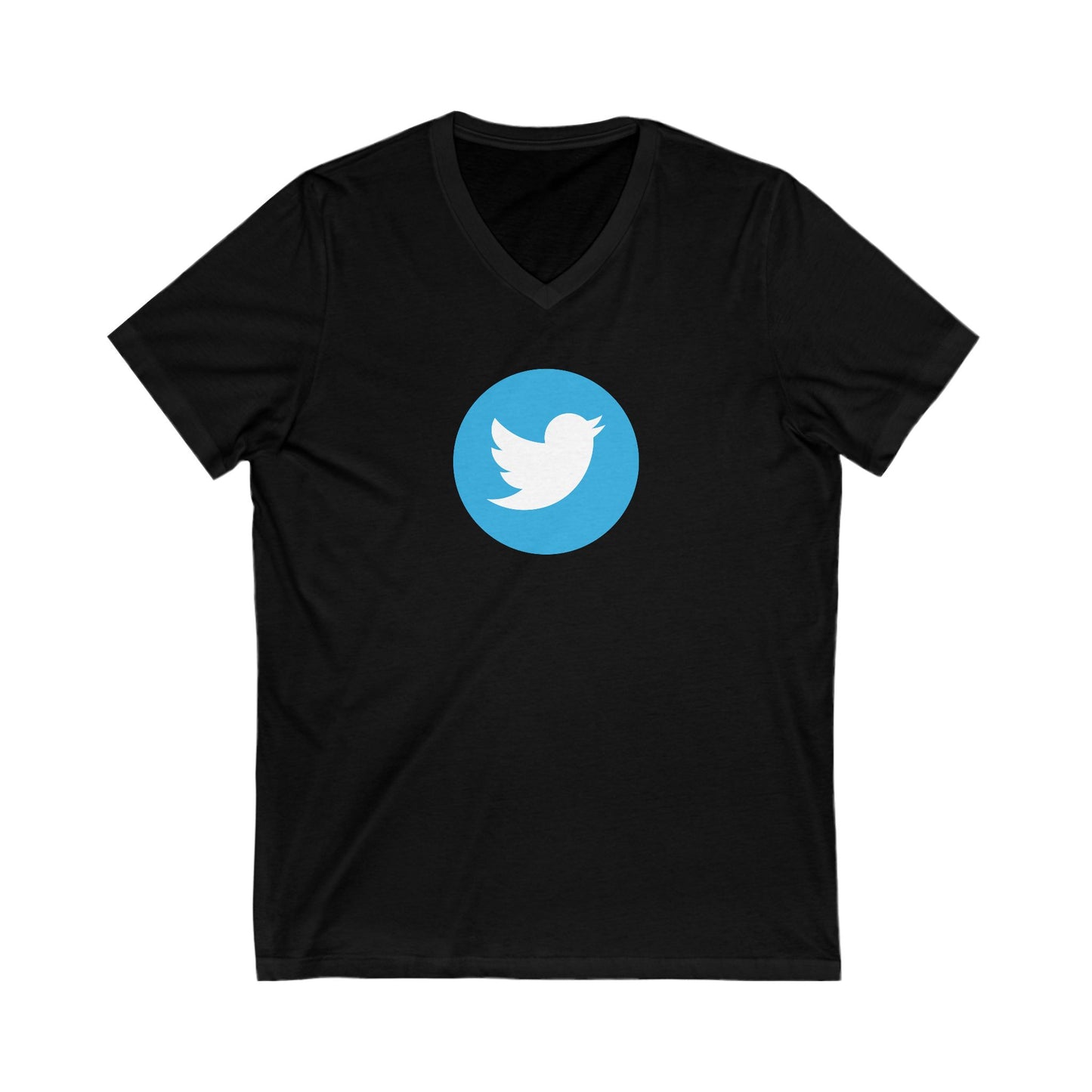Twitter Logo Adult V-Neck T-Shirt