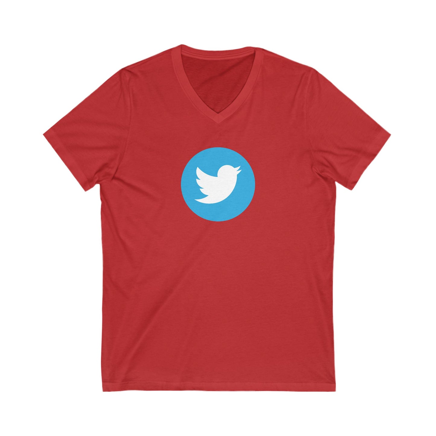 Twitter Logo Adult V-Neck T-Shirt