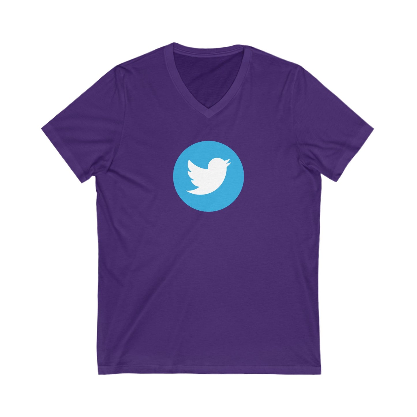 Twitter Logo Adult V-Neck T-Shirt
