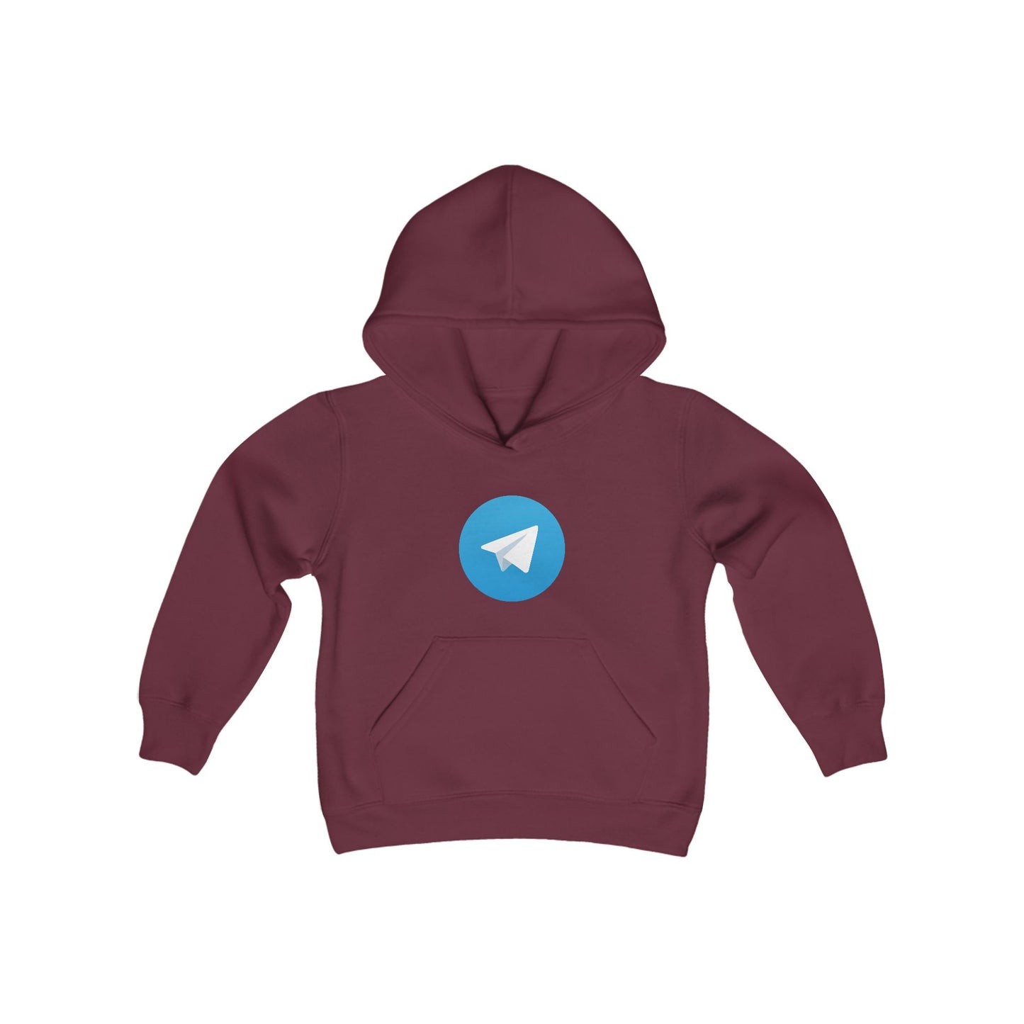 Telegram Logo Youth Hoodie