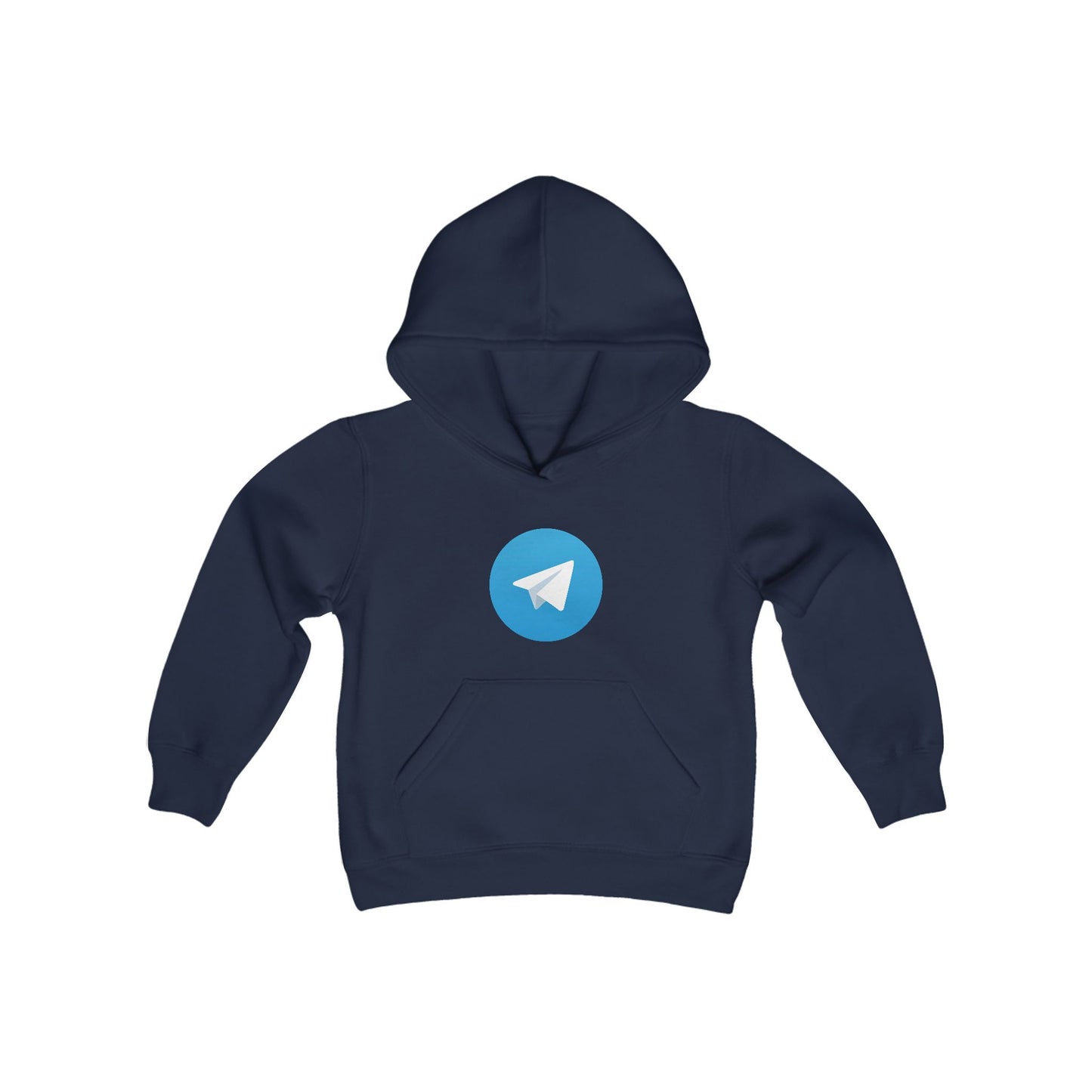 Telegram Logo Youth Hoodie