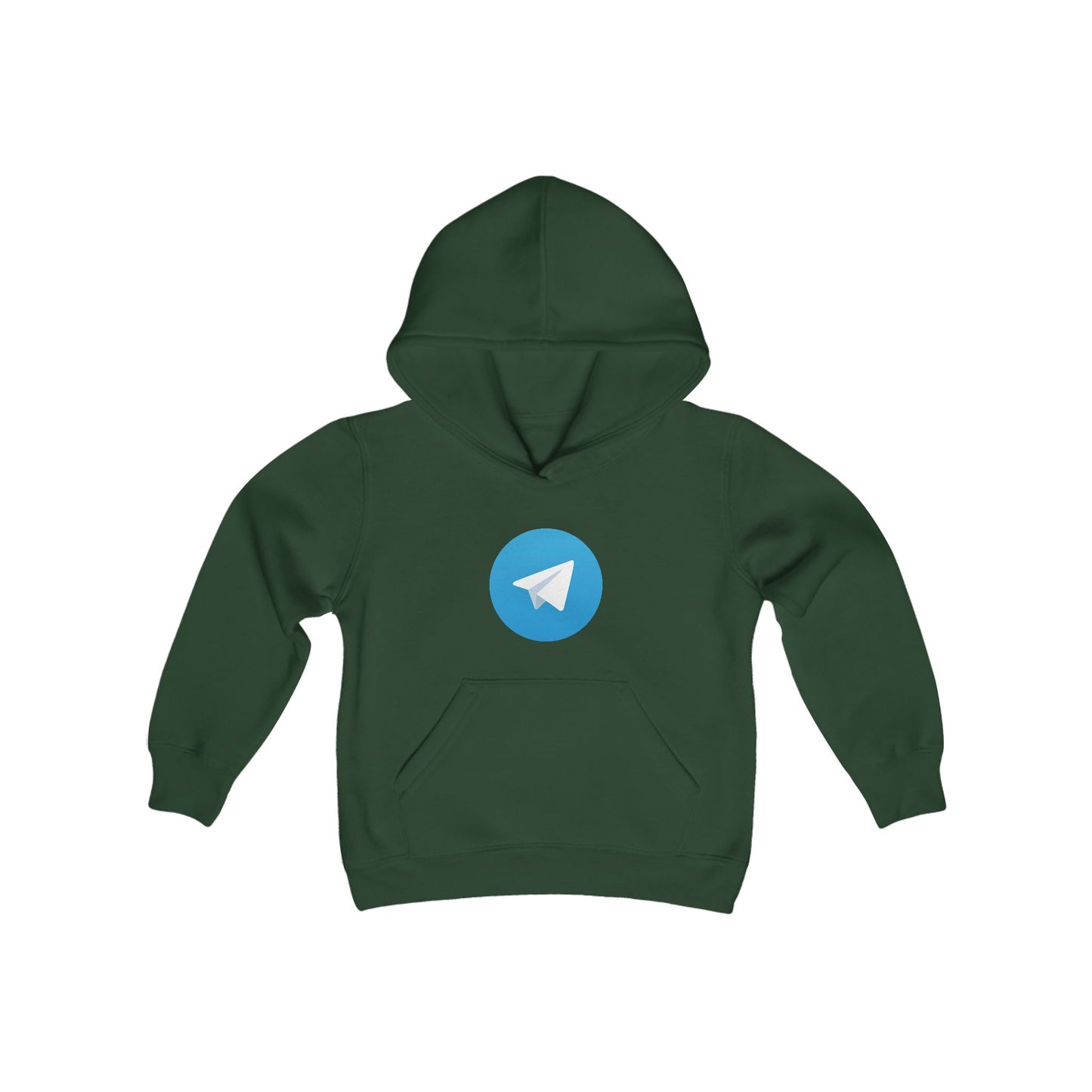 Telegram Logo Youth Hoodie