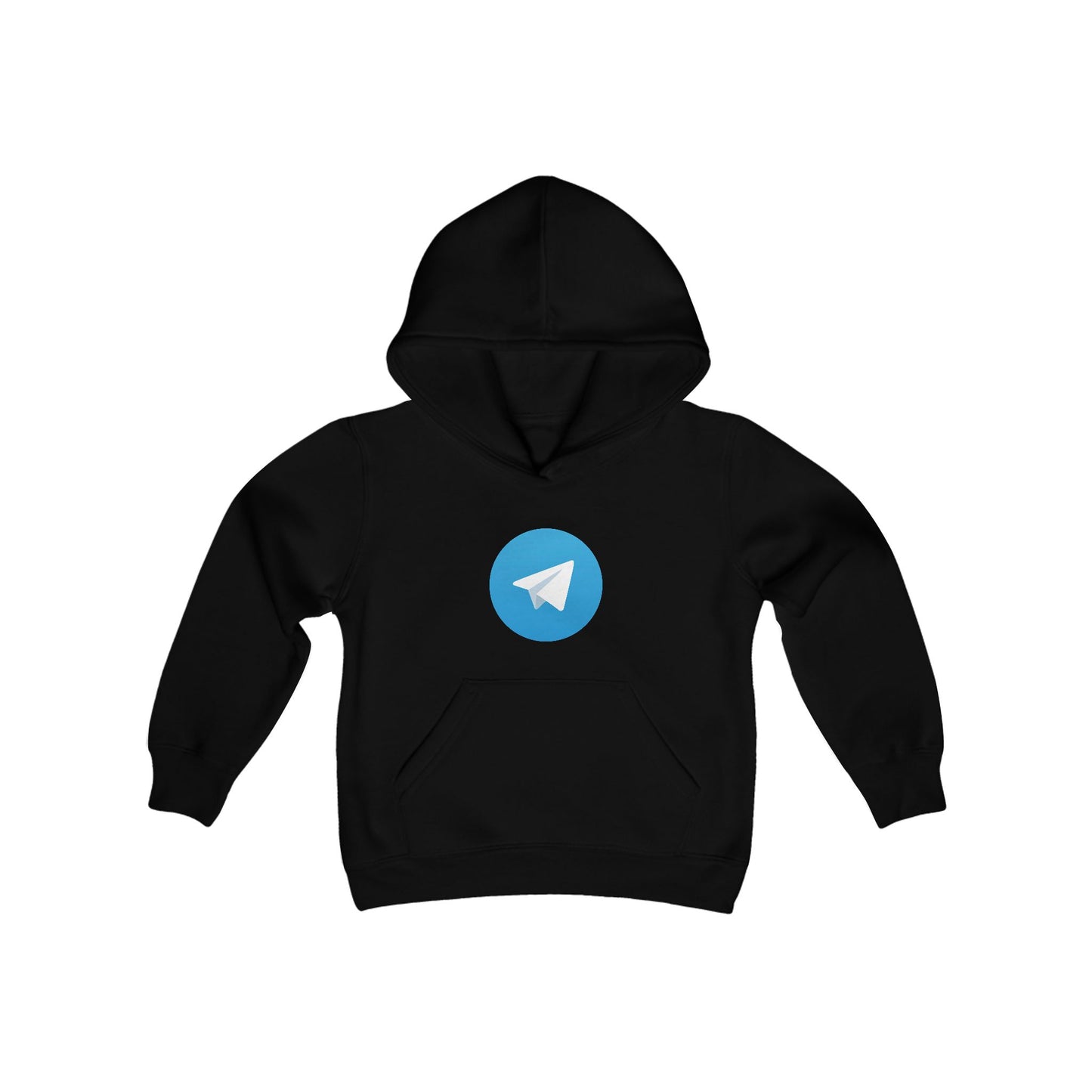 Telegram Logo Youth Hoodie