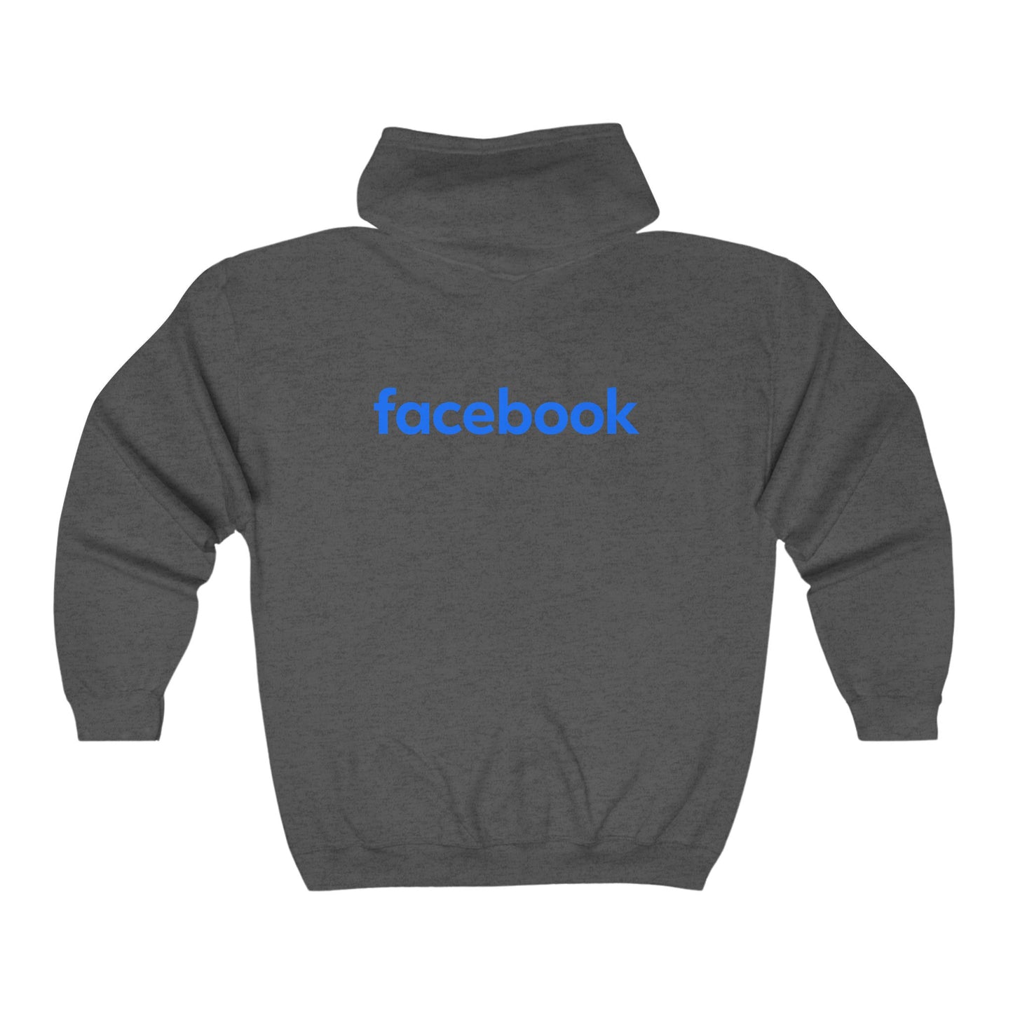 Facebook Logo Adult Zip-Up Hoodie