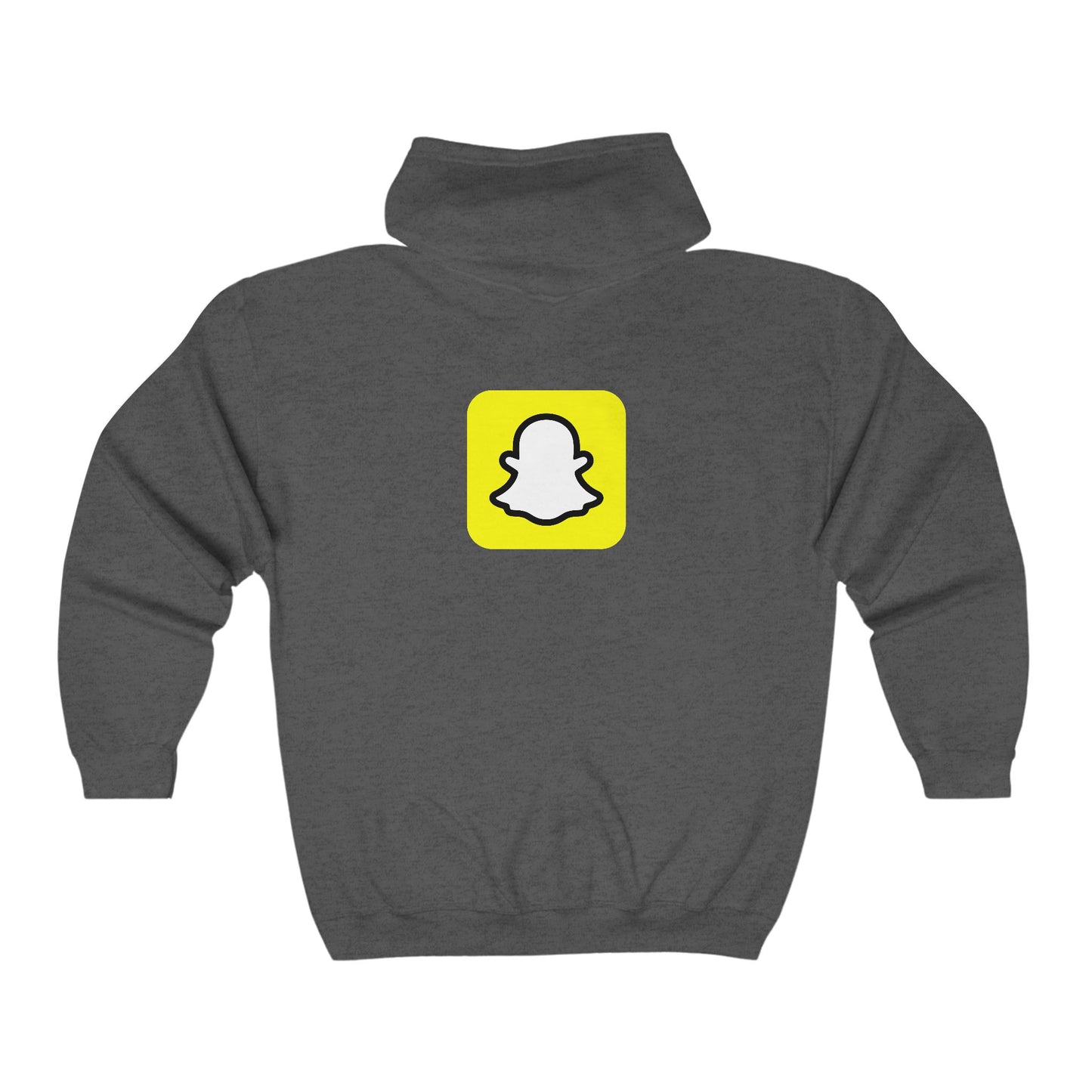 Snapchat Logo Adult Zip-Up Hoodie