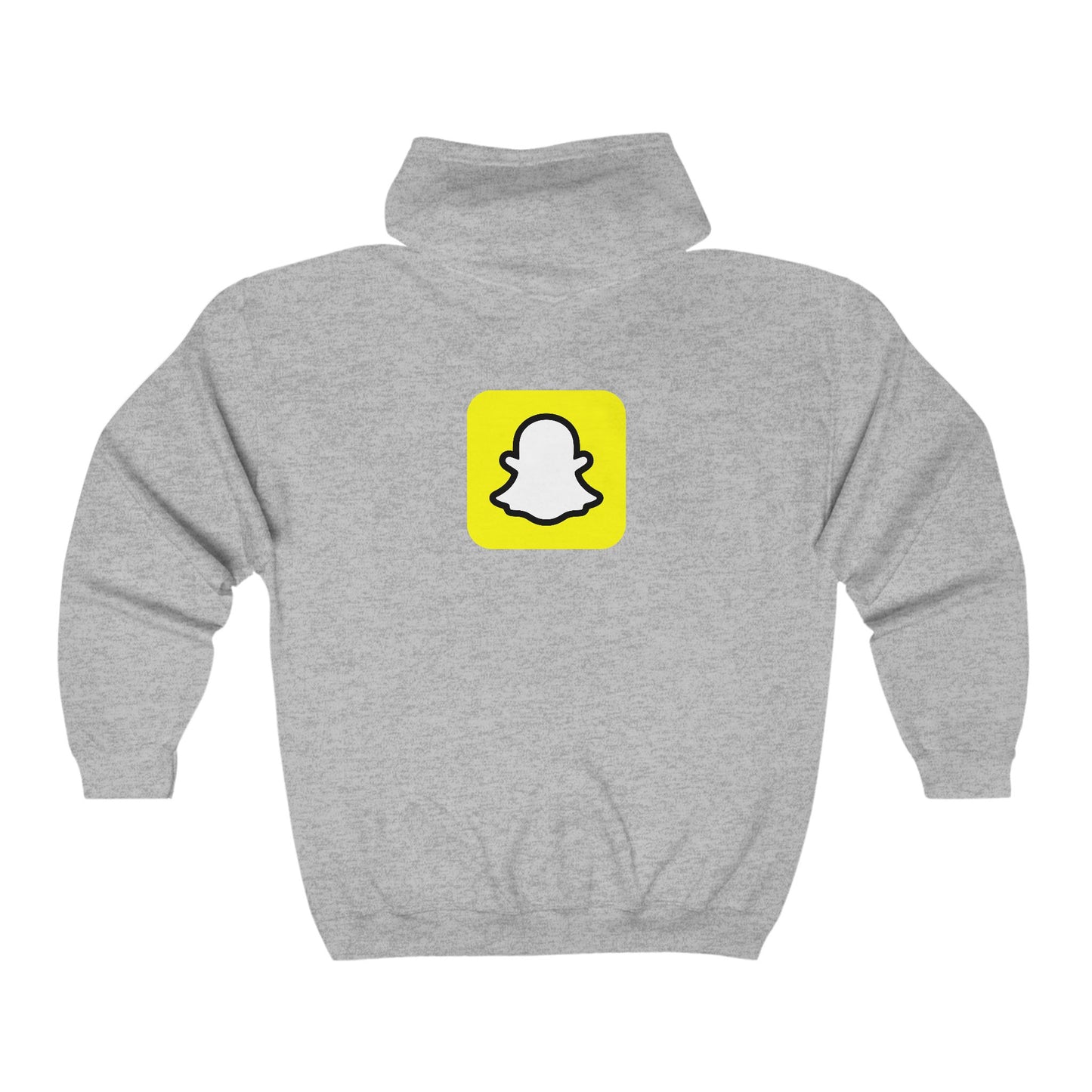 Snapchat Logo Adult Zip-Up Hoodie
