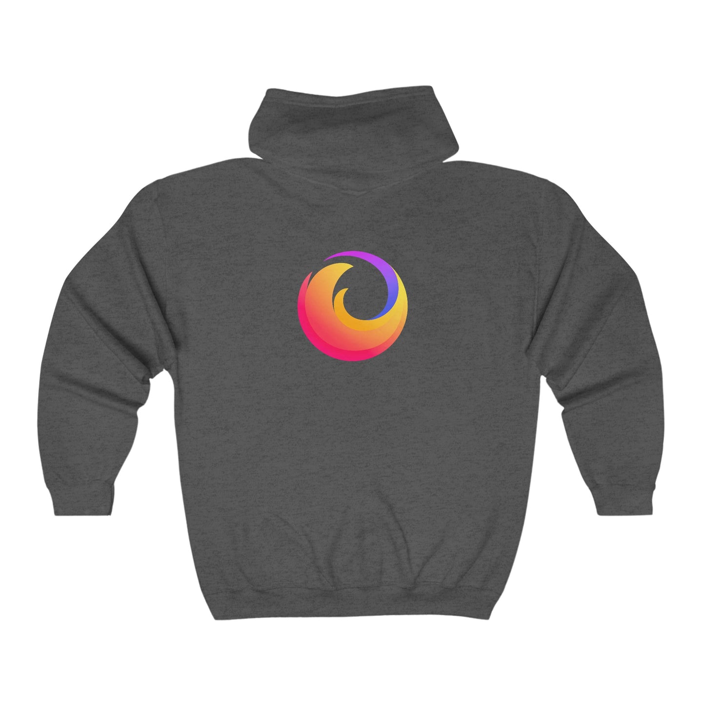 Firefox Logo Adult Zip-Up Hoodie