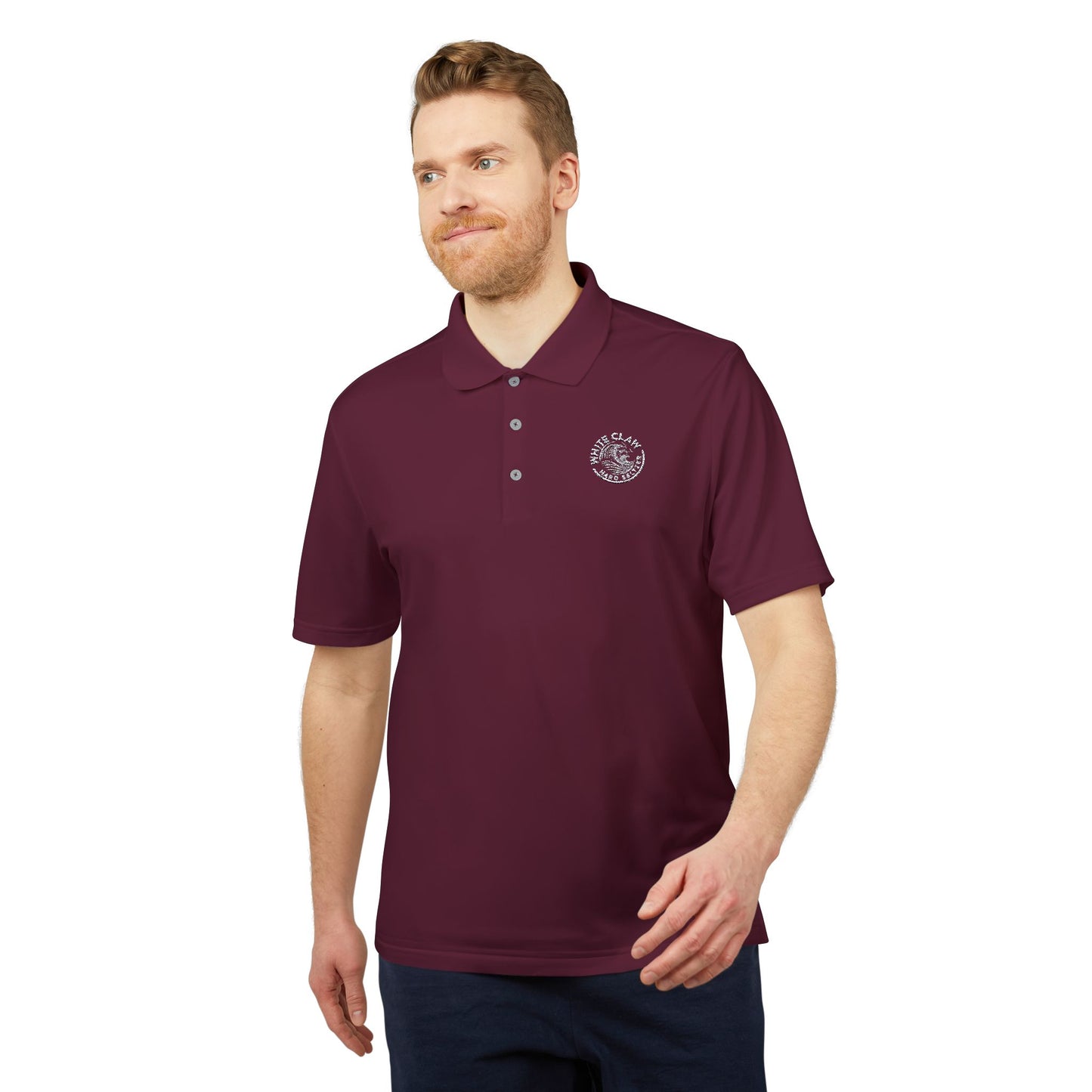 White Claw Logo Adidas Performance Polo