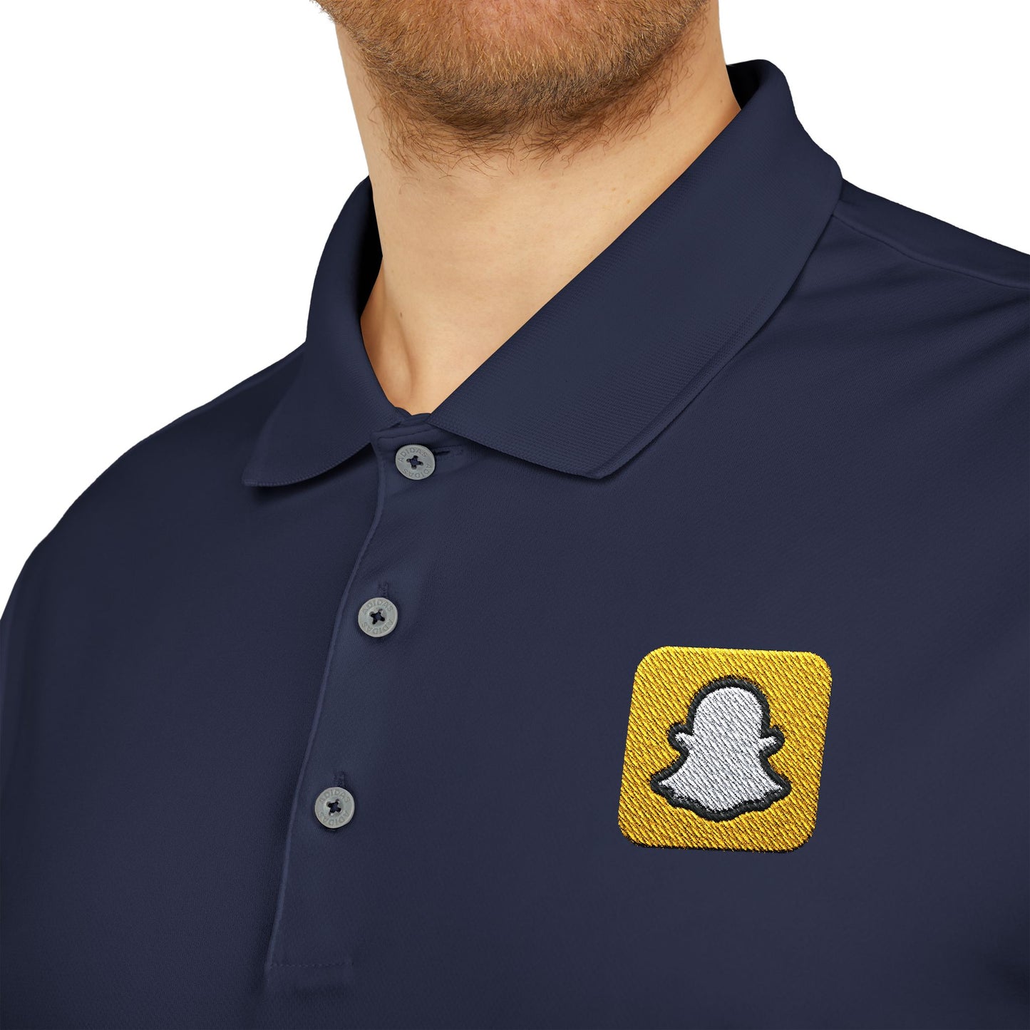 Snapchat Logo Adidas Performance Polo