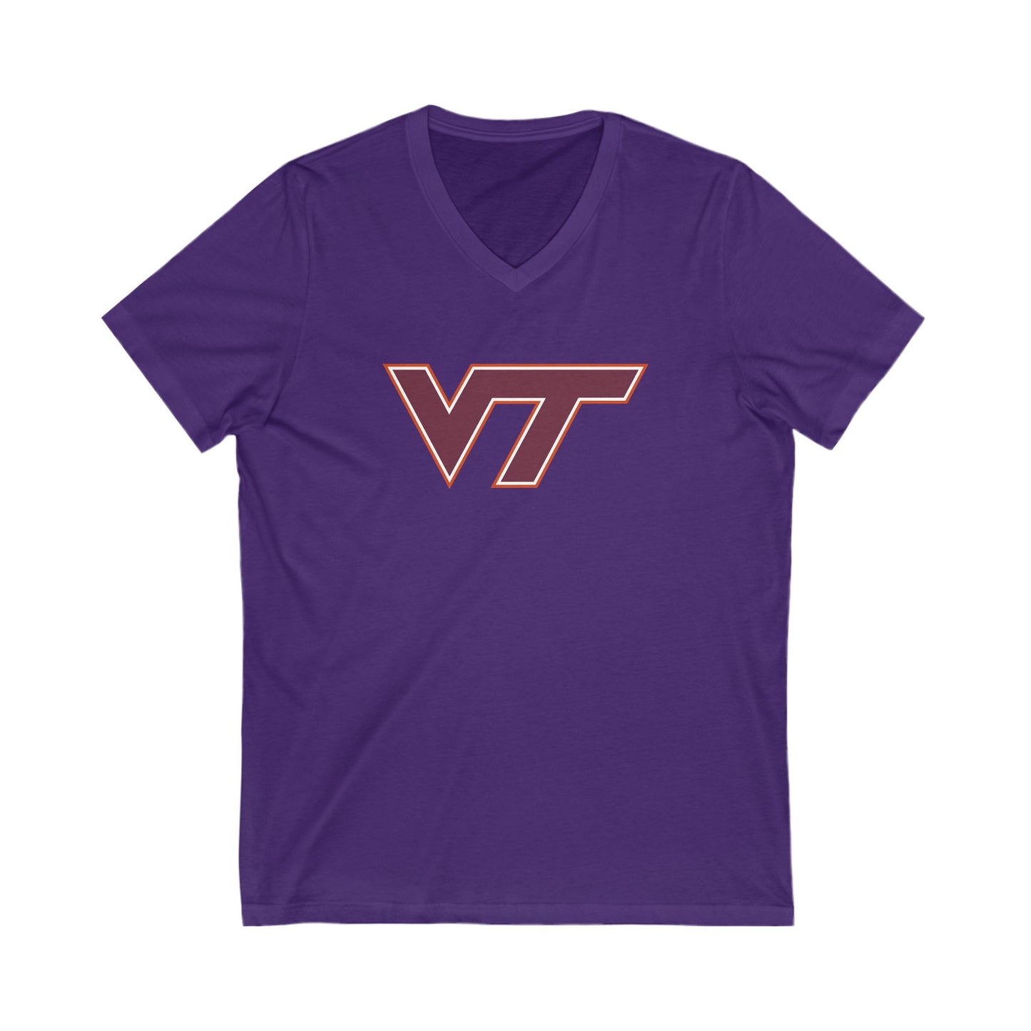 Virginia Tech Hokies Adult V-Neck T-Shirt