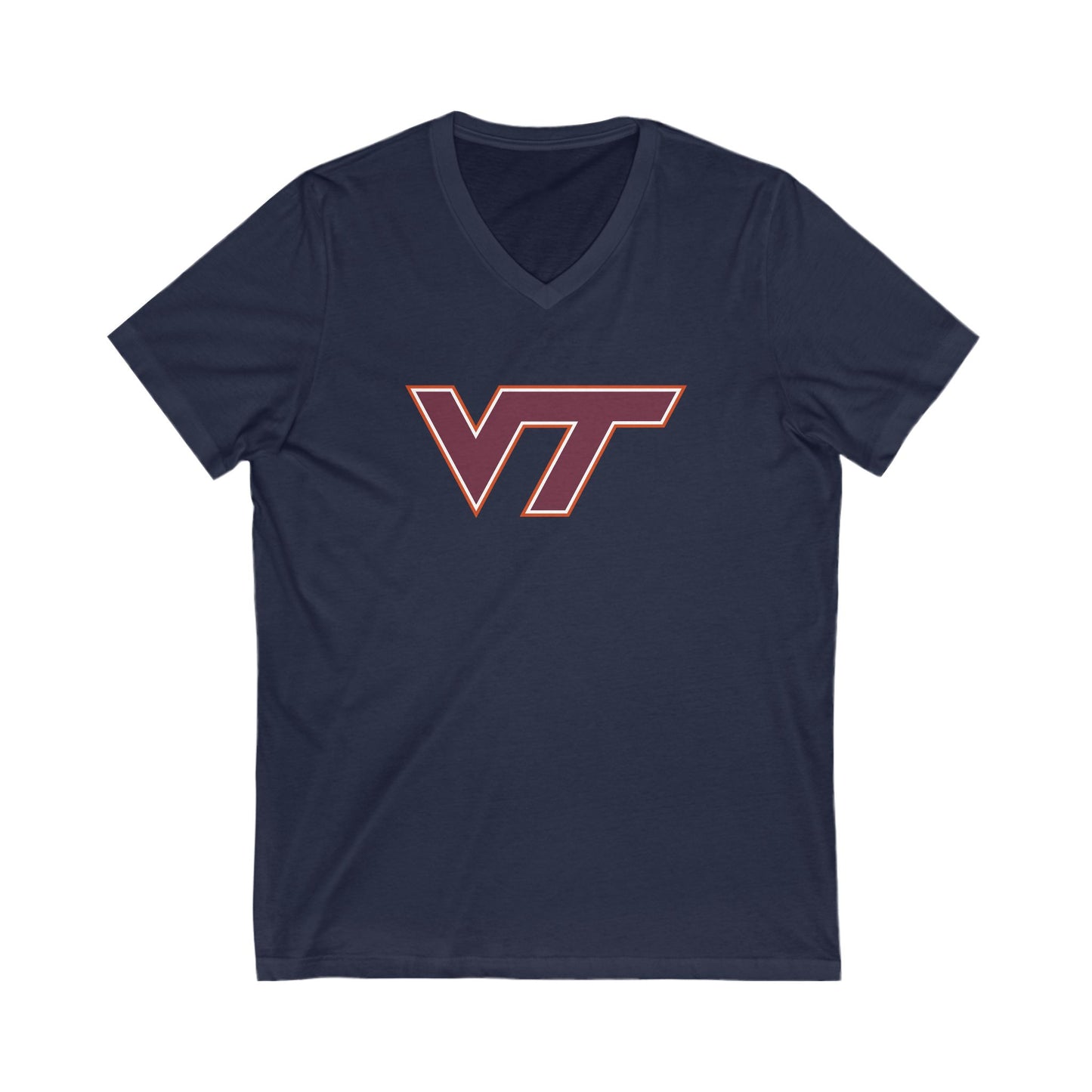 Virginia Tech Hokies Adult V-Neck T-Shirt