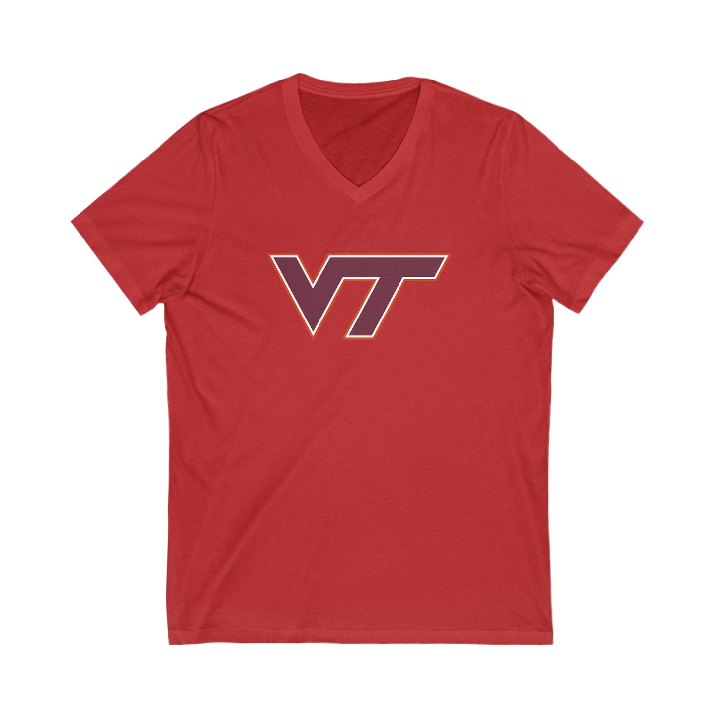 Virginia Tech Hokies Adult V-Neck T-Shirt