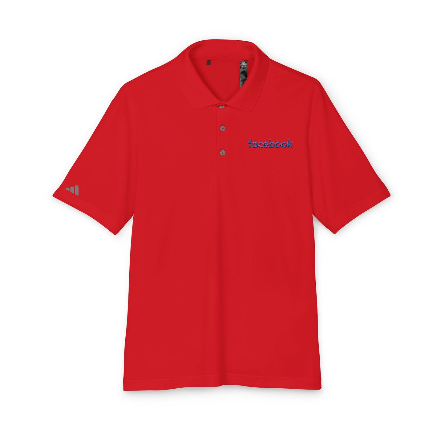 Facebook Logo Adidas Performance Polo