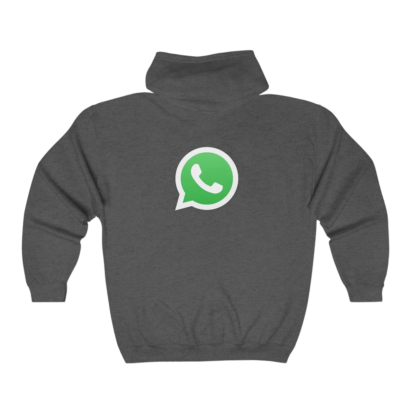 WhatsApp Logo Adult Zip-Up Hoodie