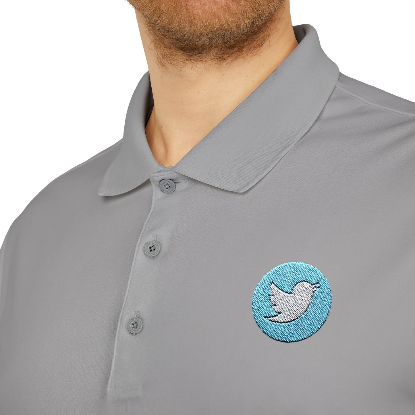 Twitter Logo Adidas Performance Polo