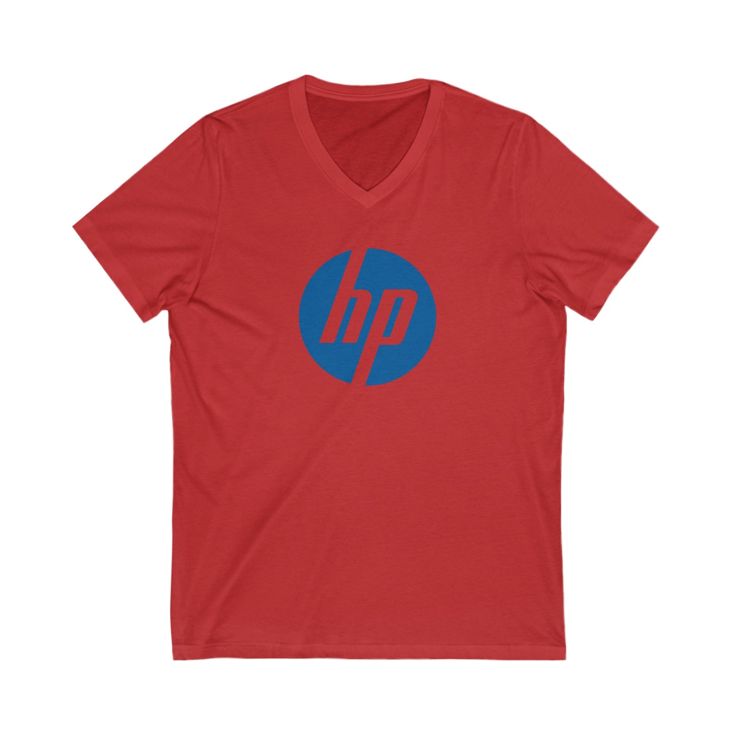HP Logo Adult V-Neck T-Shirt