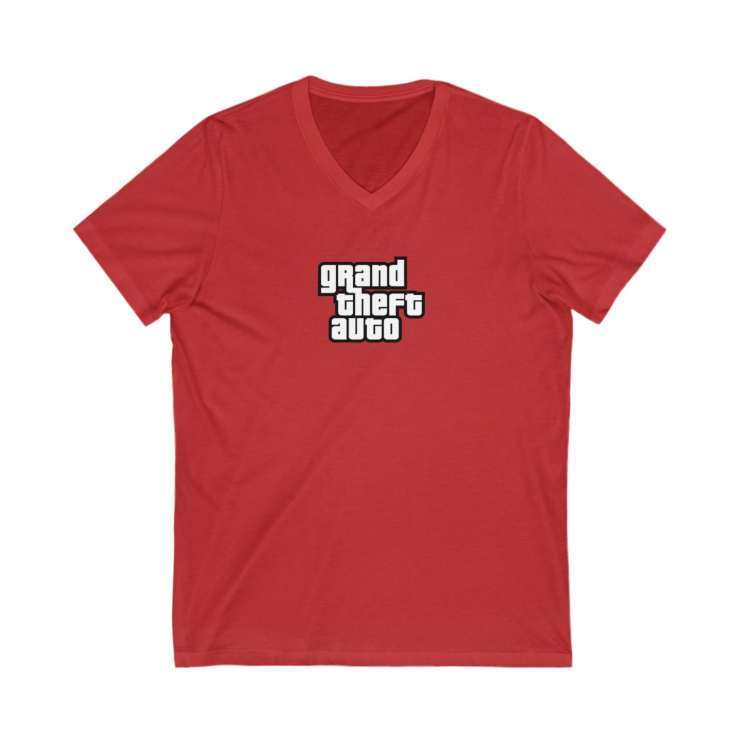 GRAND THEFT AUTO Adult V-Neck T-Shirt