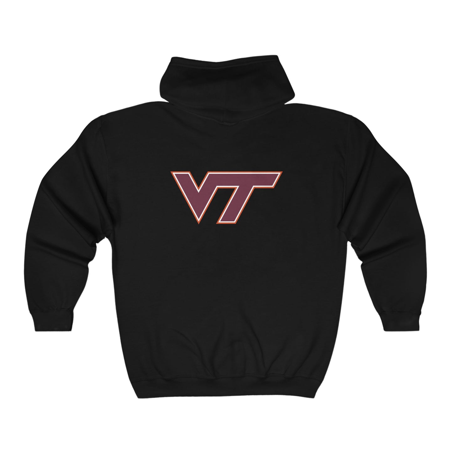 Virginia Tech Hokies Adult Zip-Up Hoodie