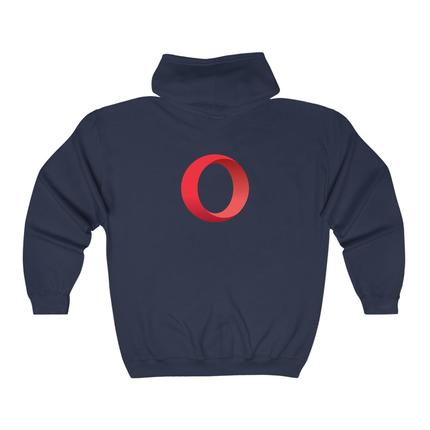 Opera Logo Adult Zip-Up Hoodie