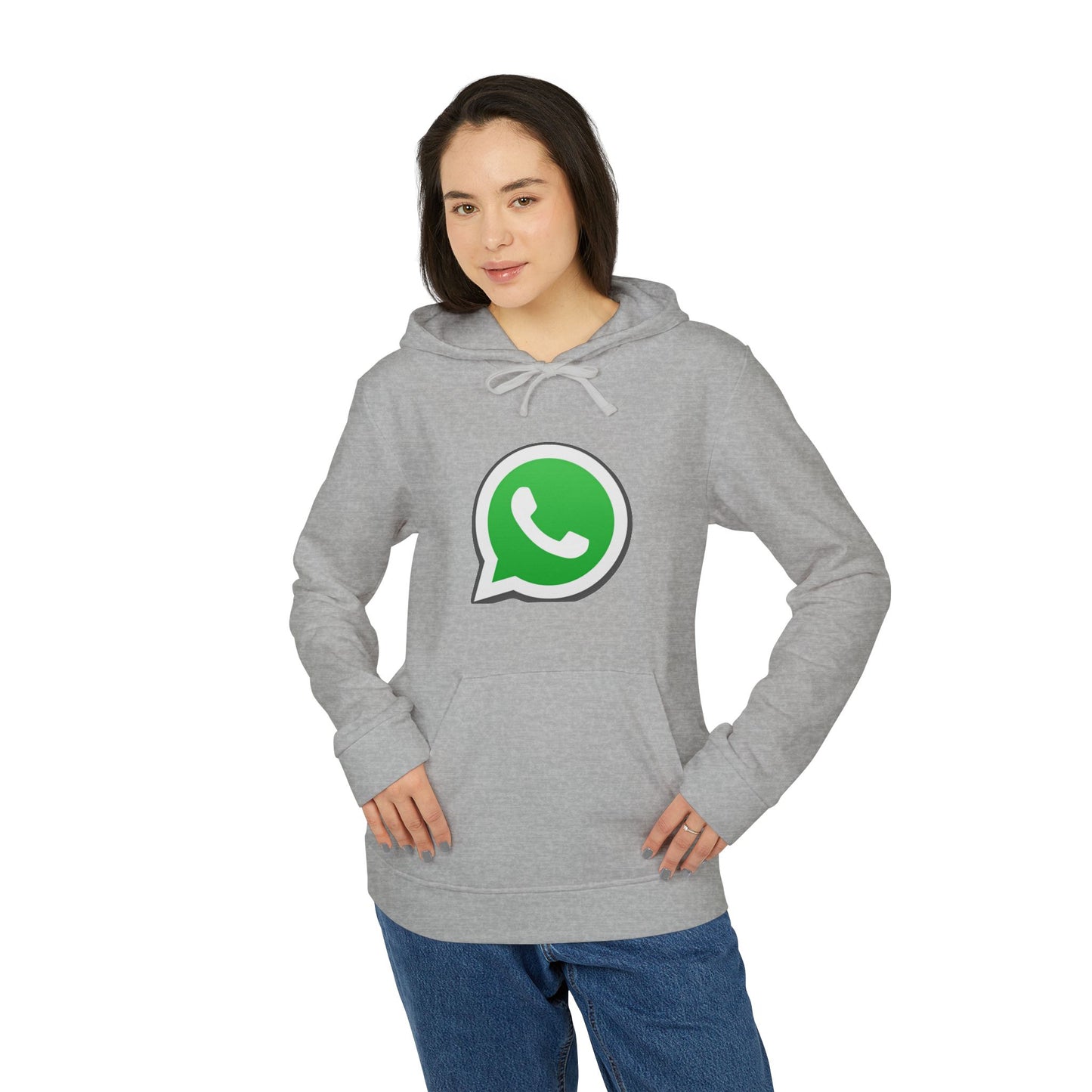 WhatsApp Logo Adidas Adult Hoodie