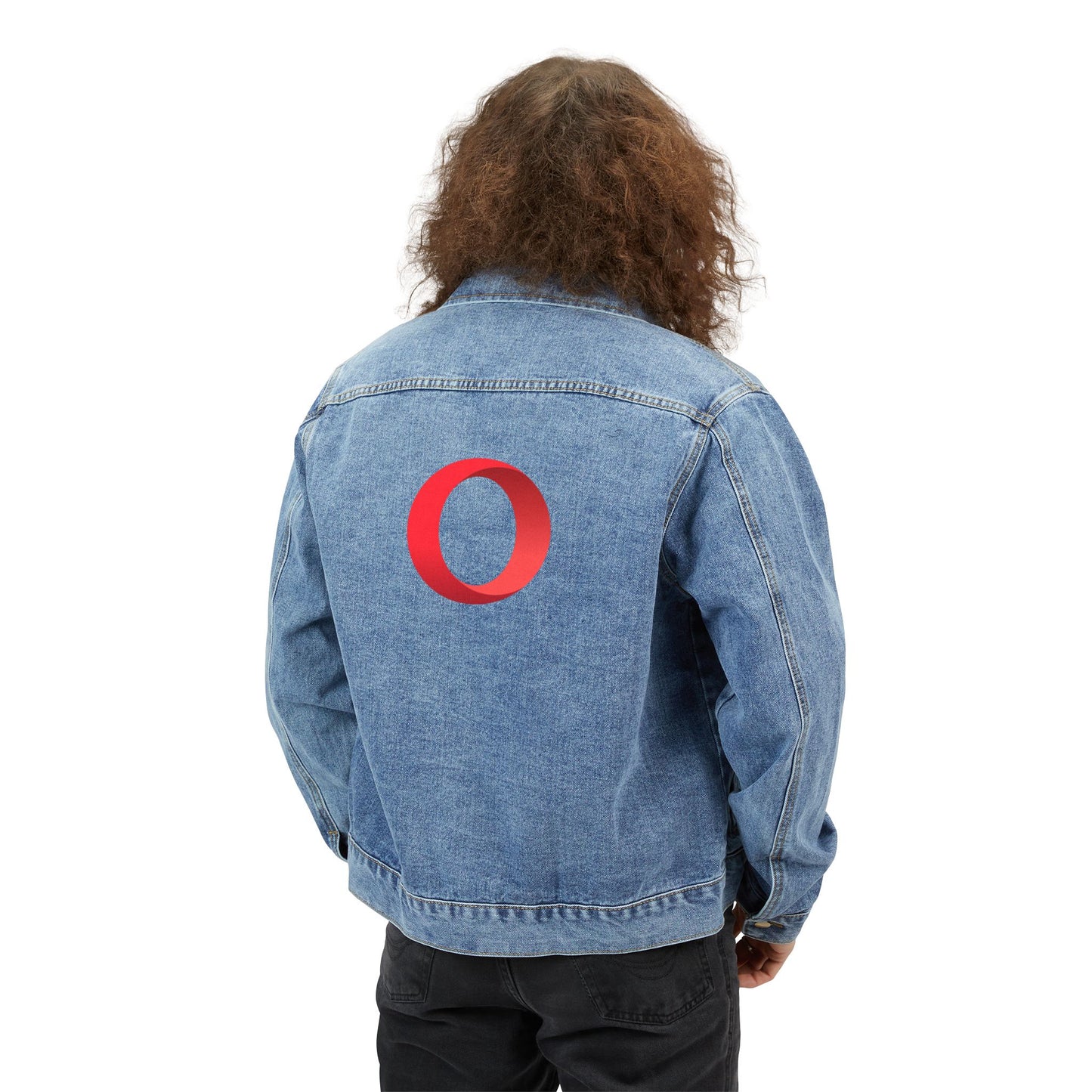 Opera Logo Adult Denim Jacket