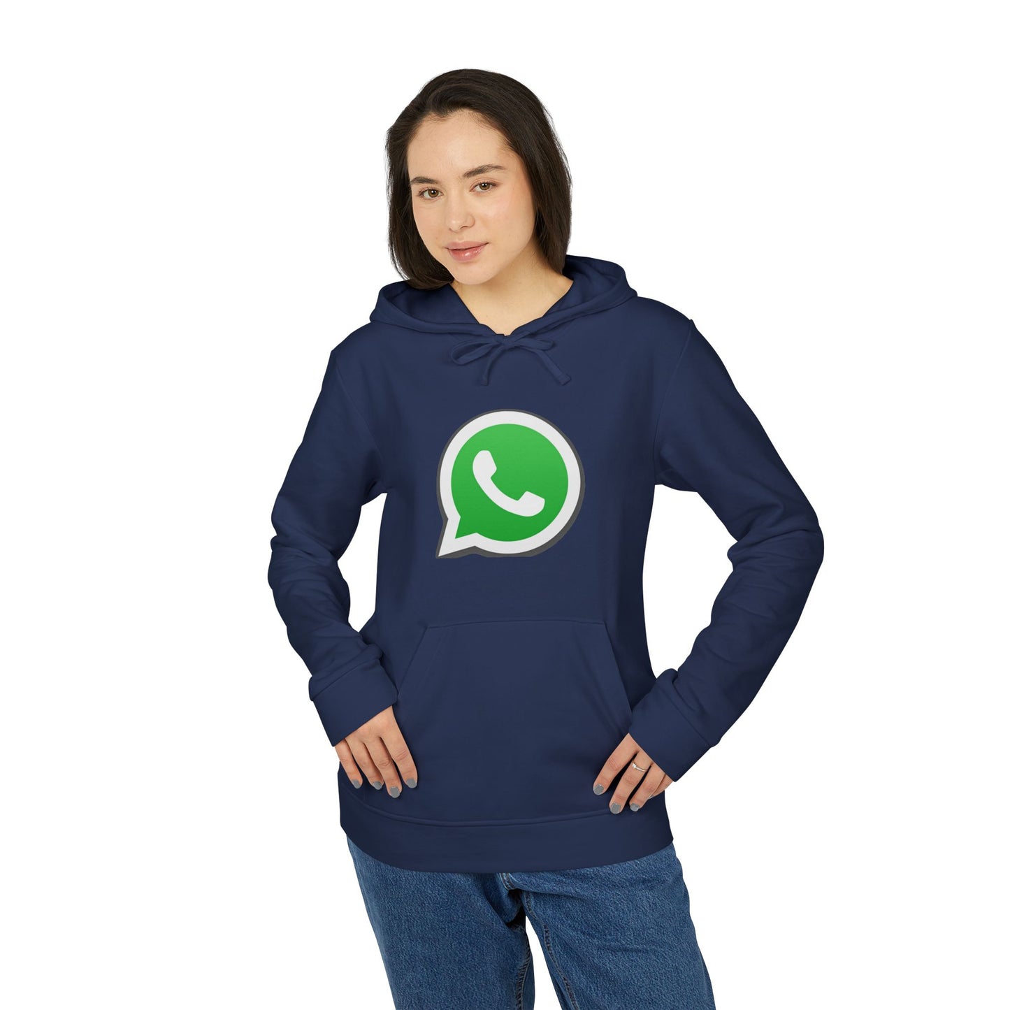 WhatsApp Logo Adidas Adult Hoodie