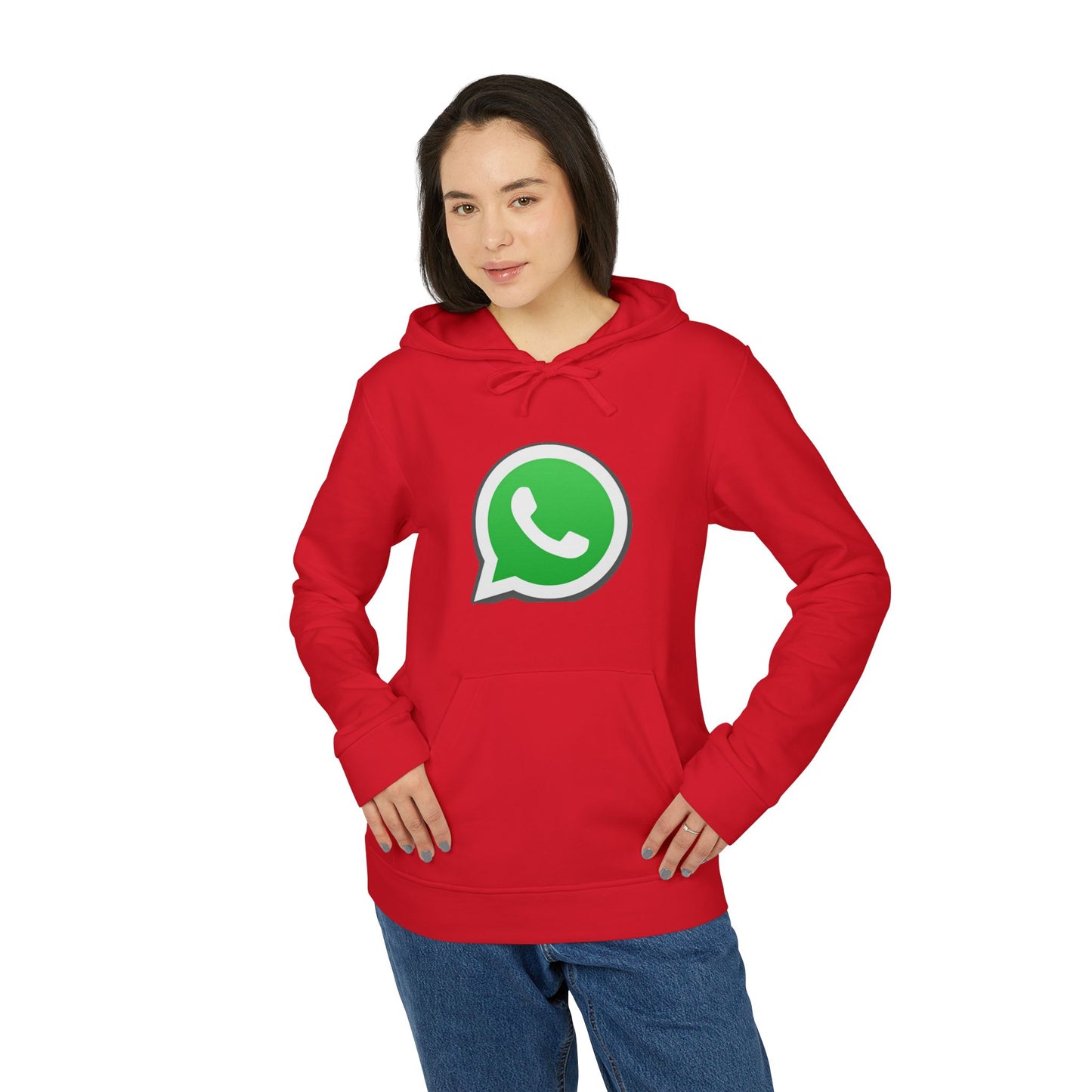 WhatsApp Logo Adidas Adult Hoodie